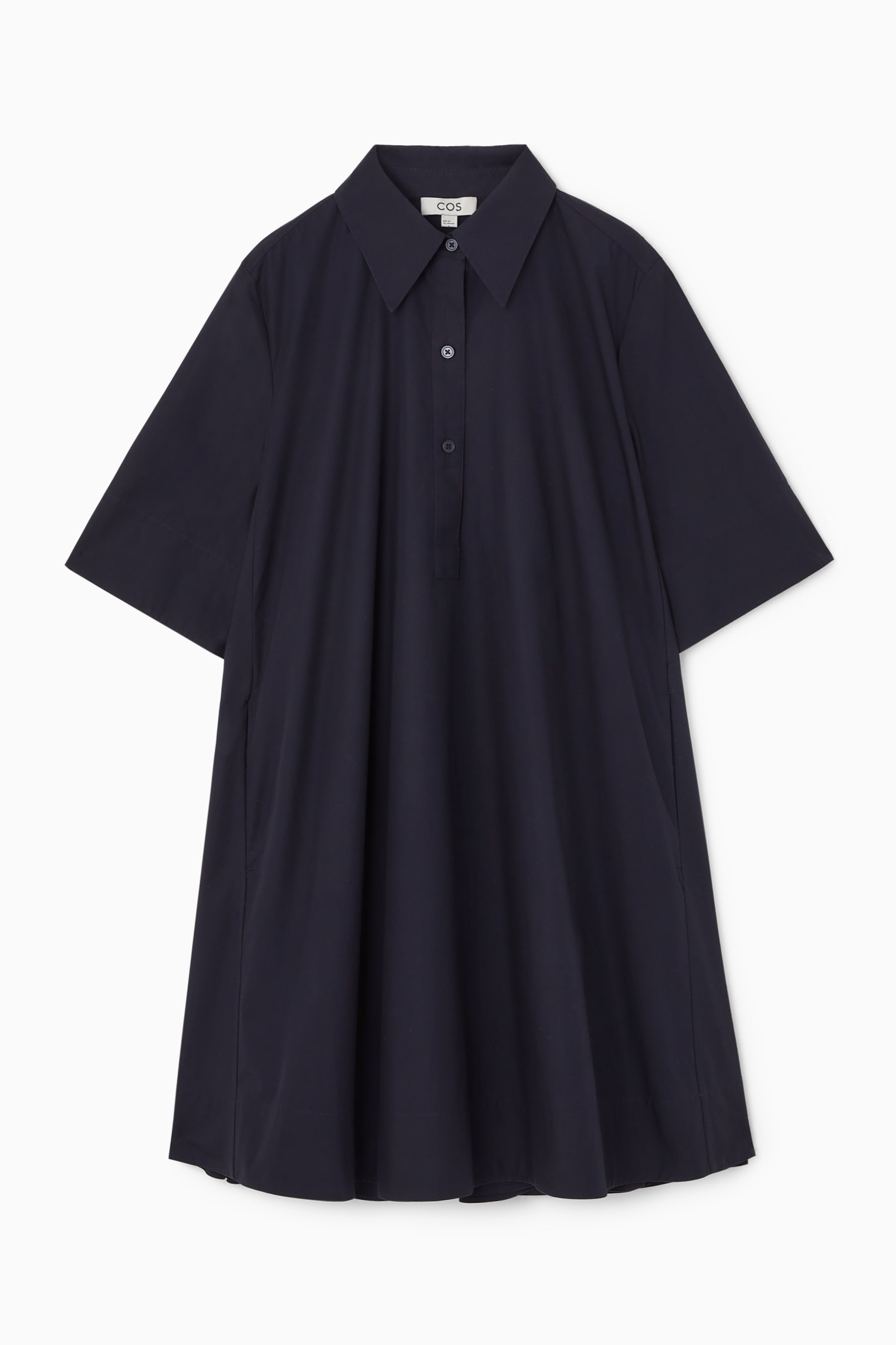 View larger image: A-LINE MINI SHIRT DRESS - NAVY - Ladies | H&M GB 1