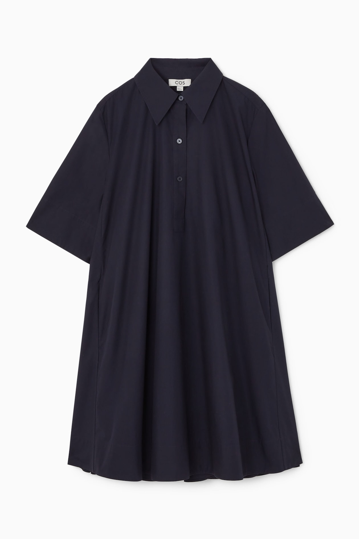 A-LINE MINI SHIRT DRESS - NAVY | COS