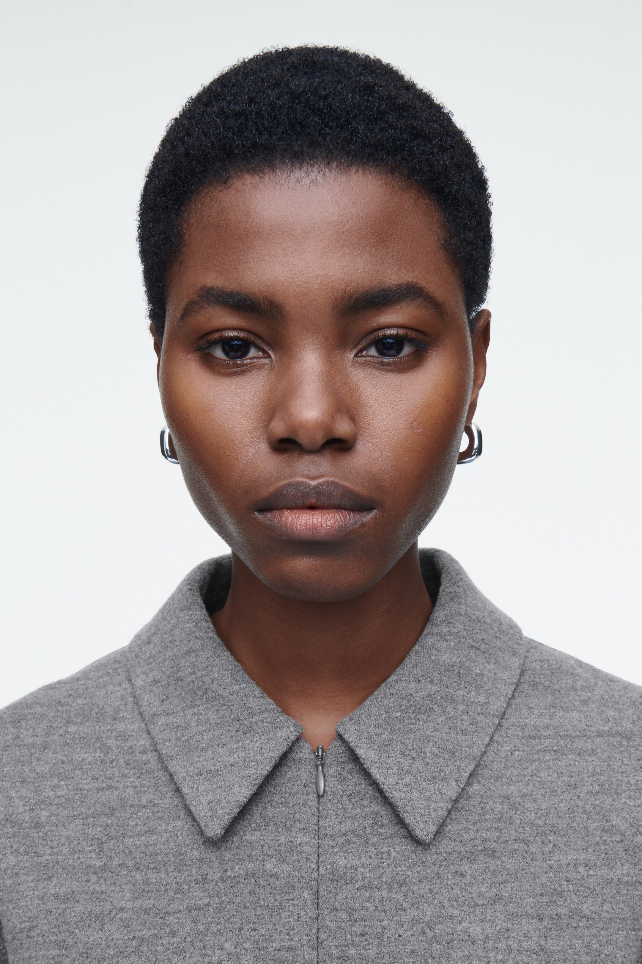 Agrandir l'image: CARDIGAN ZIPPÉ EN LAINE BOUILLIE - GRIS CHINÉ - FEMME | H&M CH 4