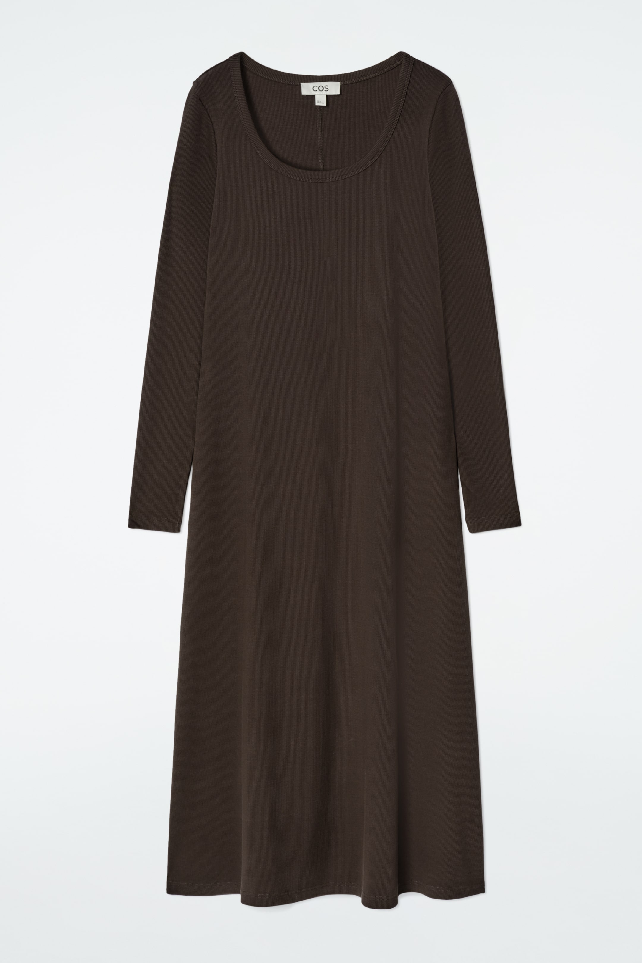 Se større billede: MIDIKJOLE I RIBBET JERSEY – SLIM - BRUN - DAME | H&M DK 5