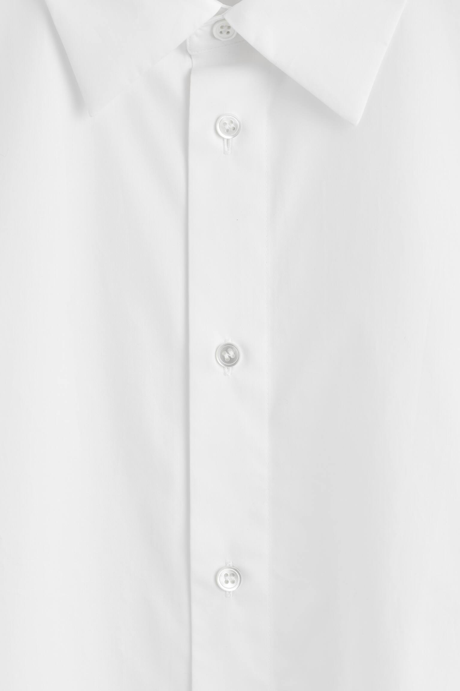 CAMISA DE MANGA CORTA DE ALGODÓN - BLANCO - 4