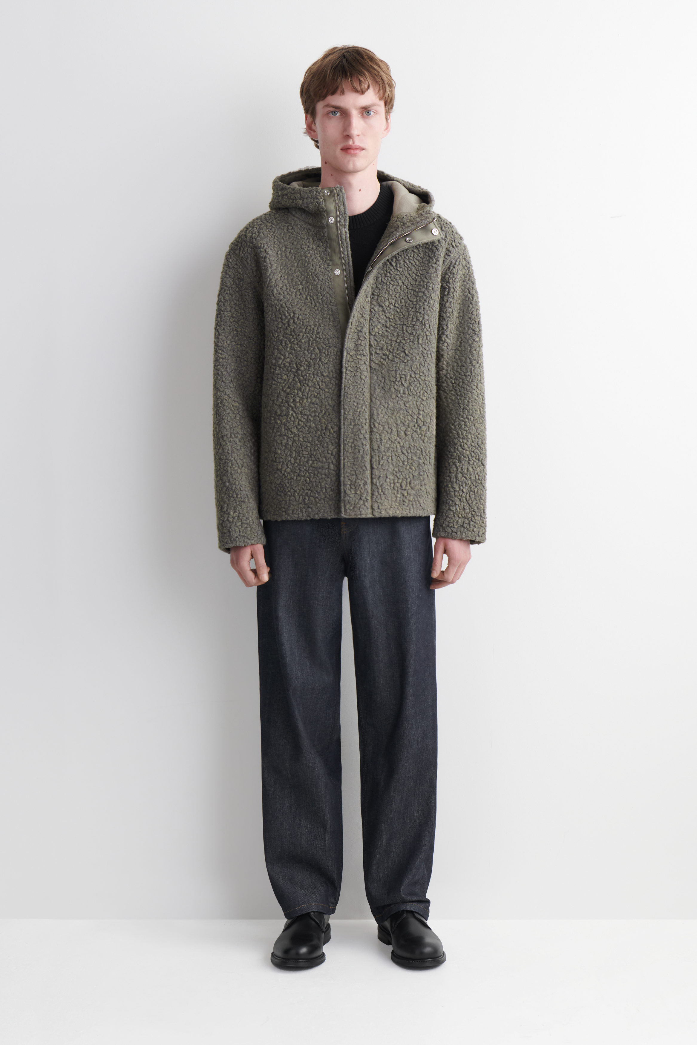 Carhartt WIP Hooded Texture Jacket (87/5/5/3% Polyester/Viscose