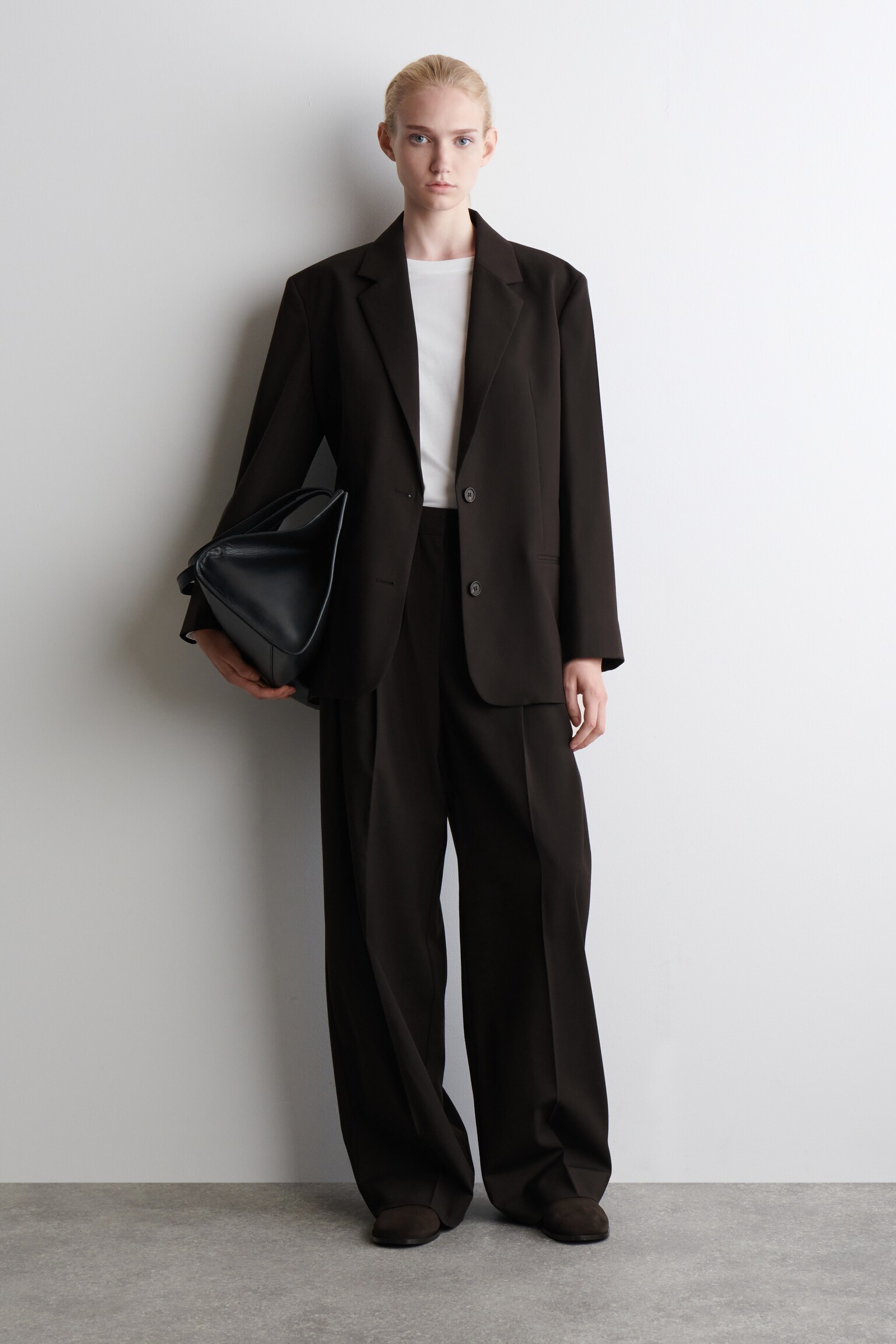 MULES CLASSIQUES EN DAIM - BRUN FONCÉ