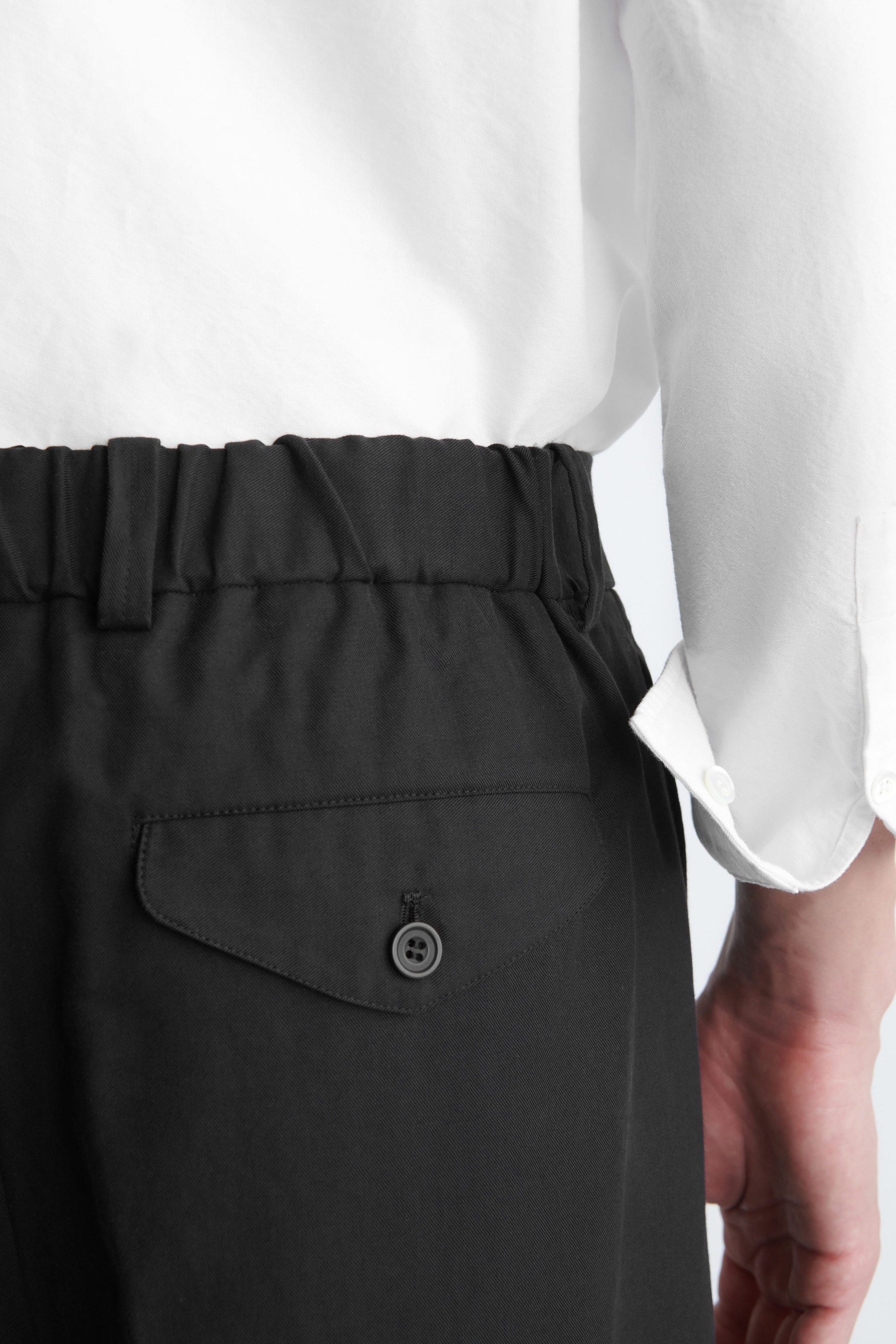 STRAIGHT-LEG COTTON-TWILL PANTS