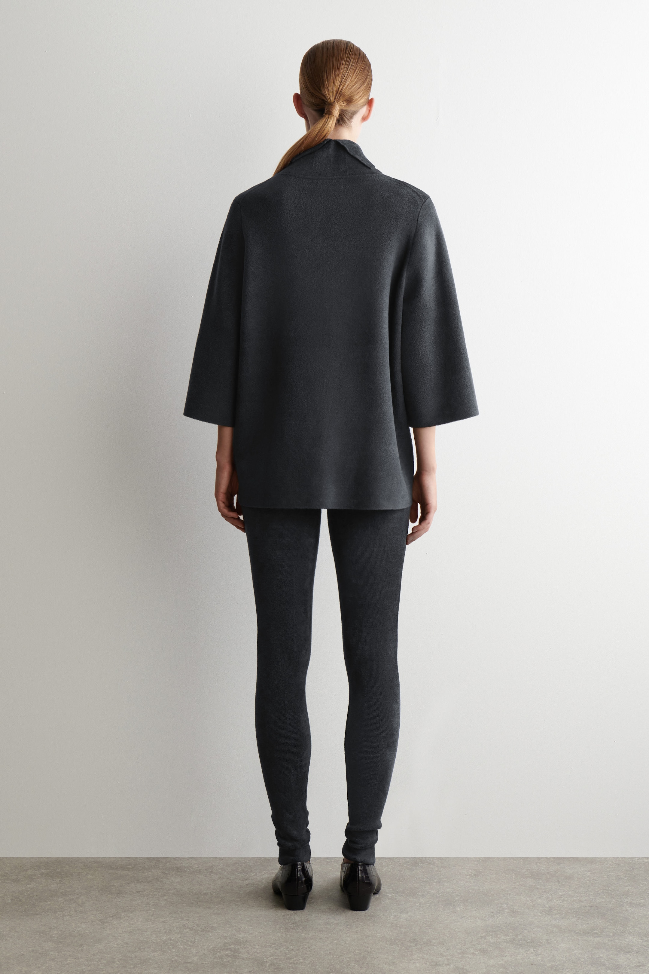CHENILLE-KNIT LEGGINGS