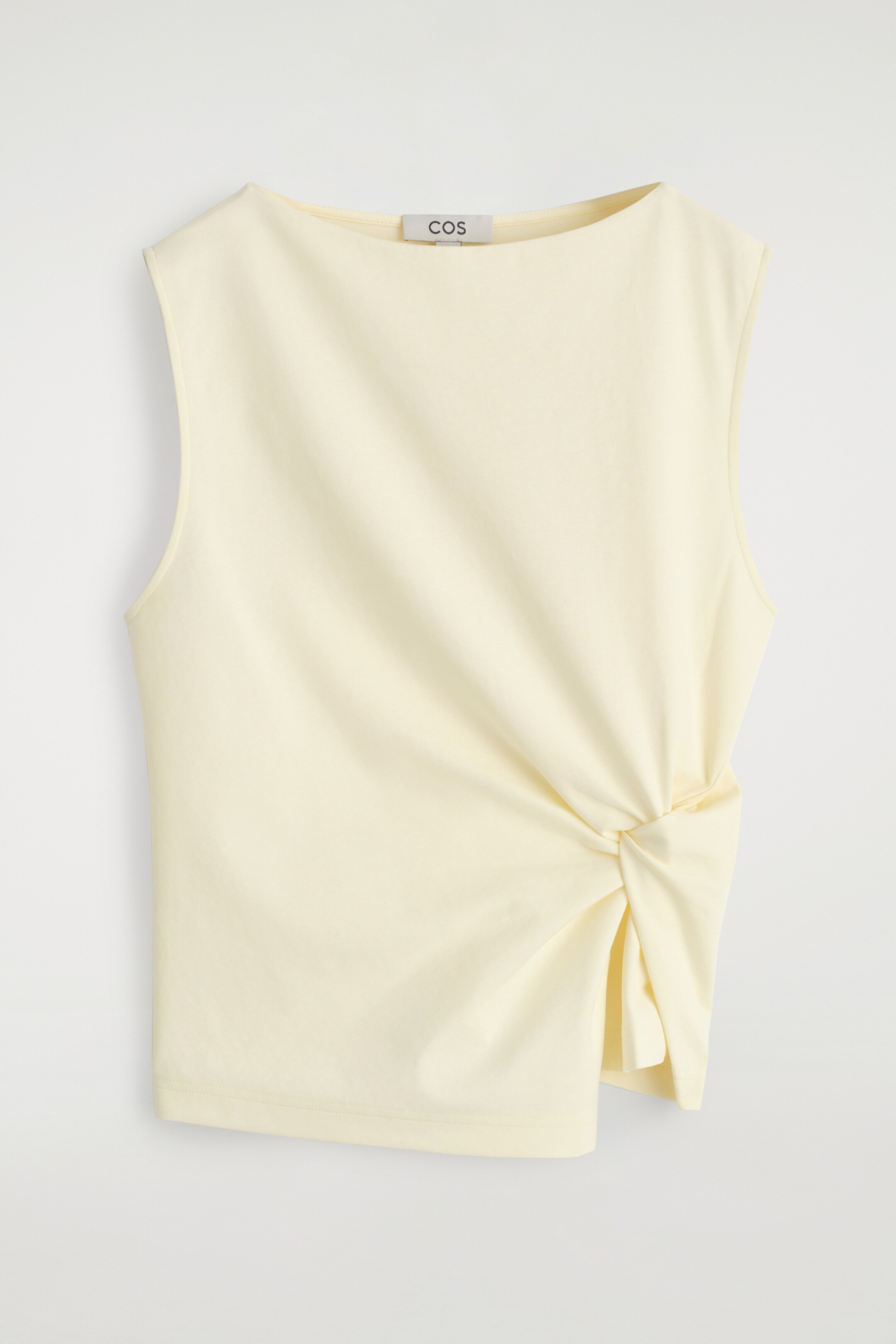 View larger image: TWIST-DETAIL TOP - BUTTER YELLOW - Ladies | H&M GB 6