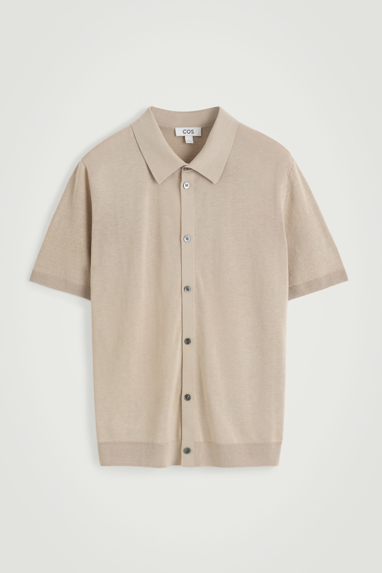 COS KNITTED LINEN-SILK SHIRT