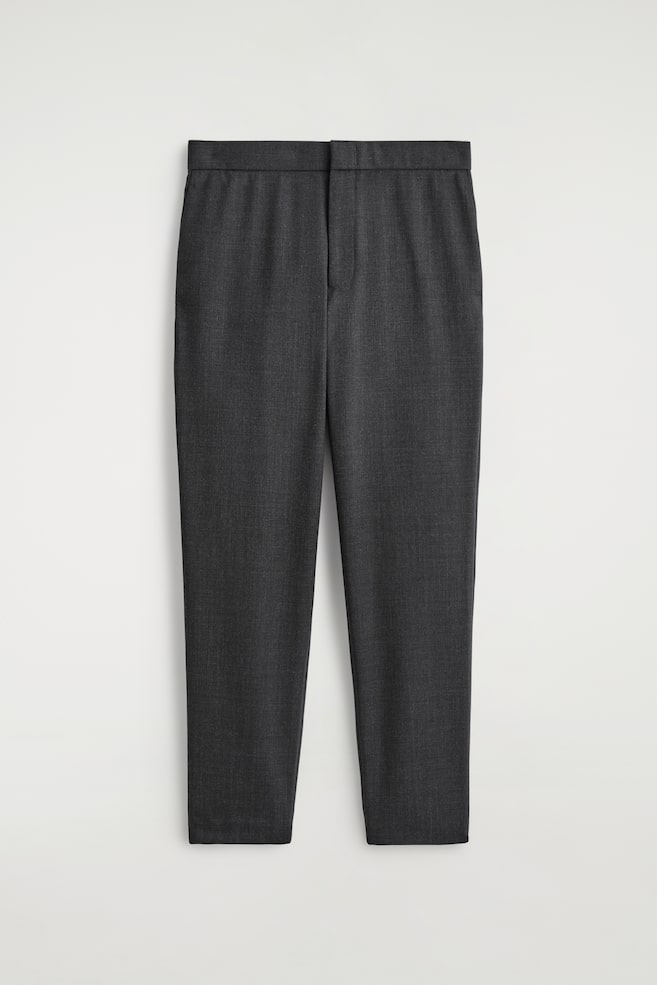 PANTALÓN DE LANA SLIM FIT - GRIS MARENGO/NEGRO - 1