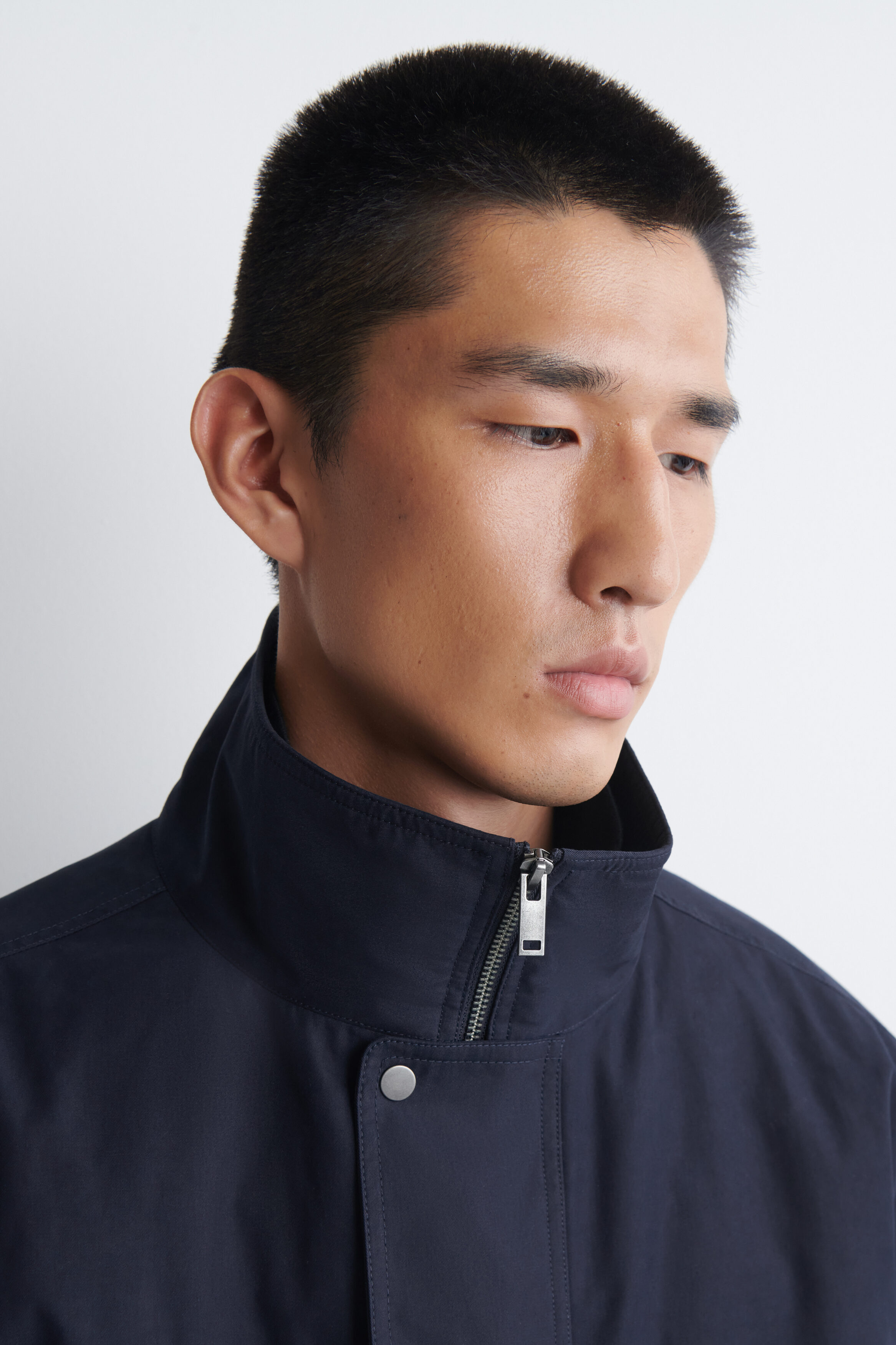 PADDED MOCK-NECK BOMBER JACKET - thumbnail 3