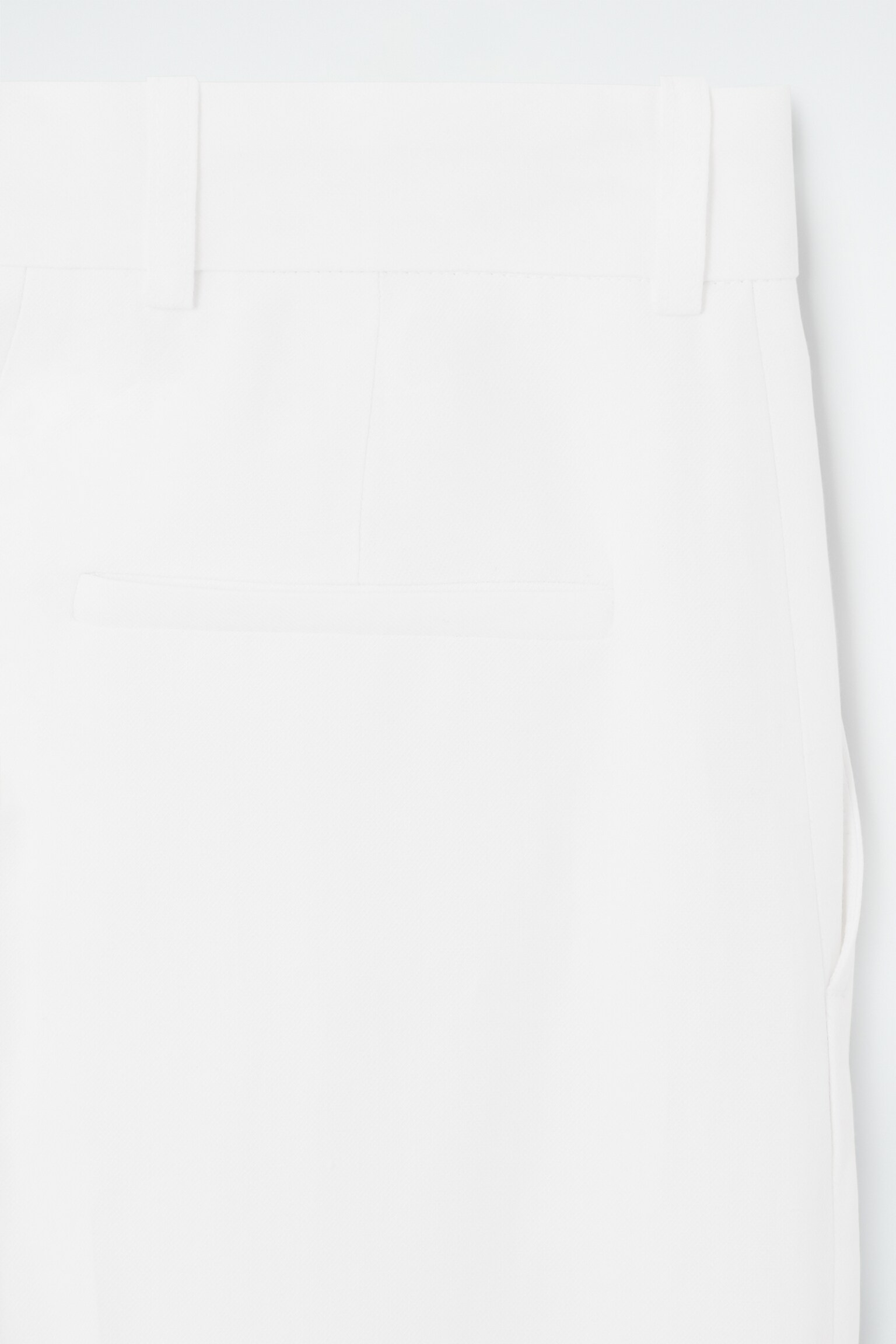 ELEGANTE HOSE AUS LEINEN-MIX - WEISS - 2
