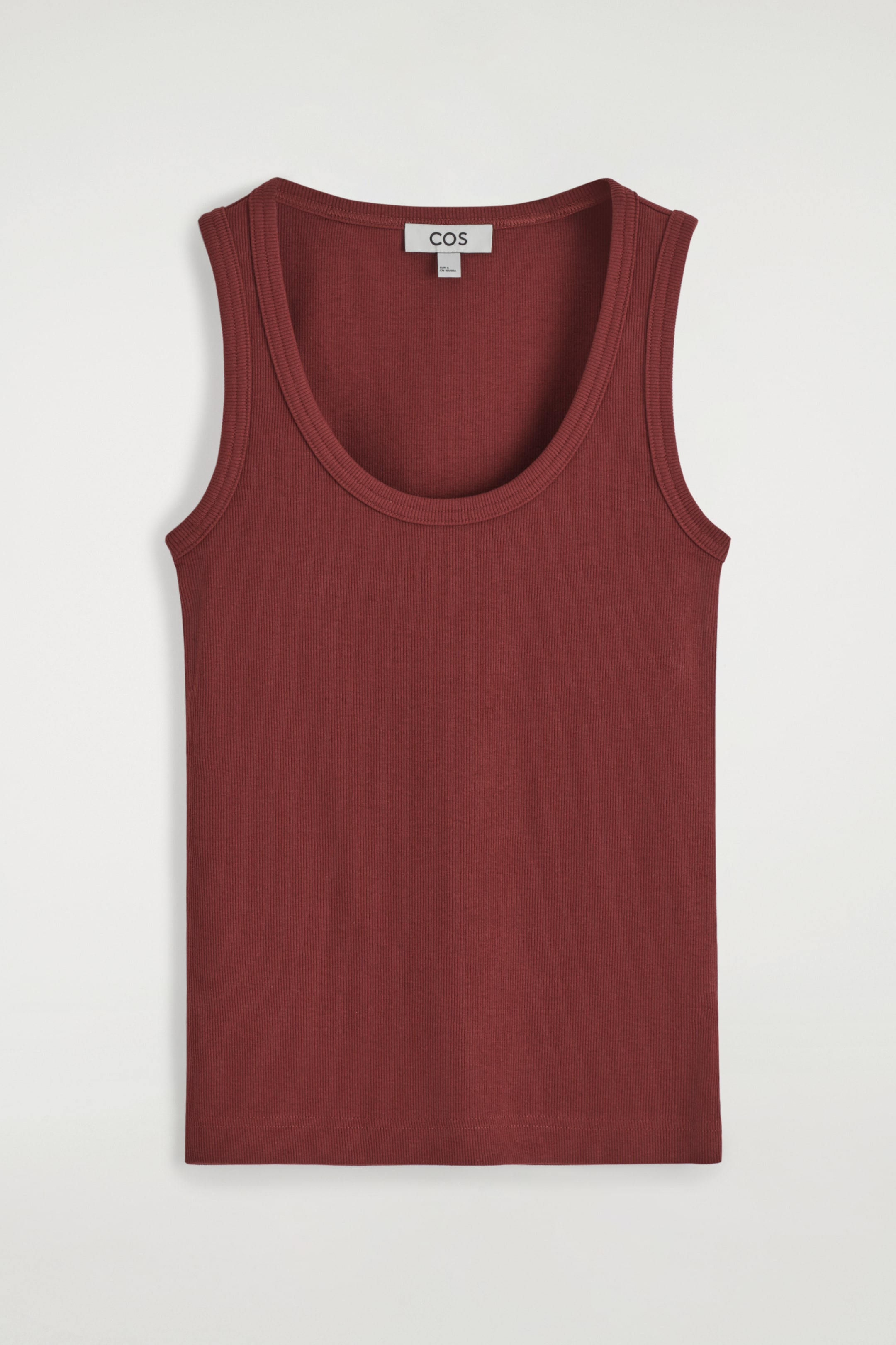 Grotere afbeelding bekijken: Geribde tanktop met ronde hals - ROOD - DAMES | H&M BE 5
