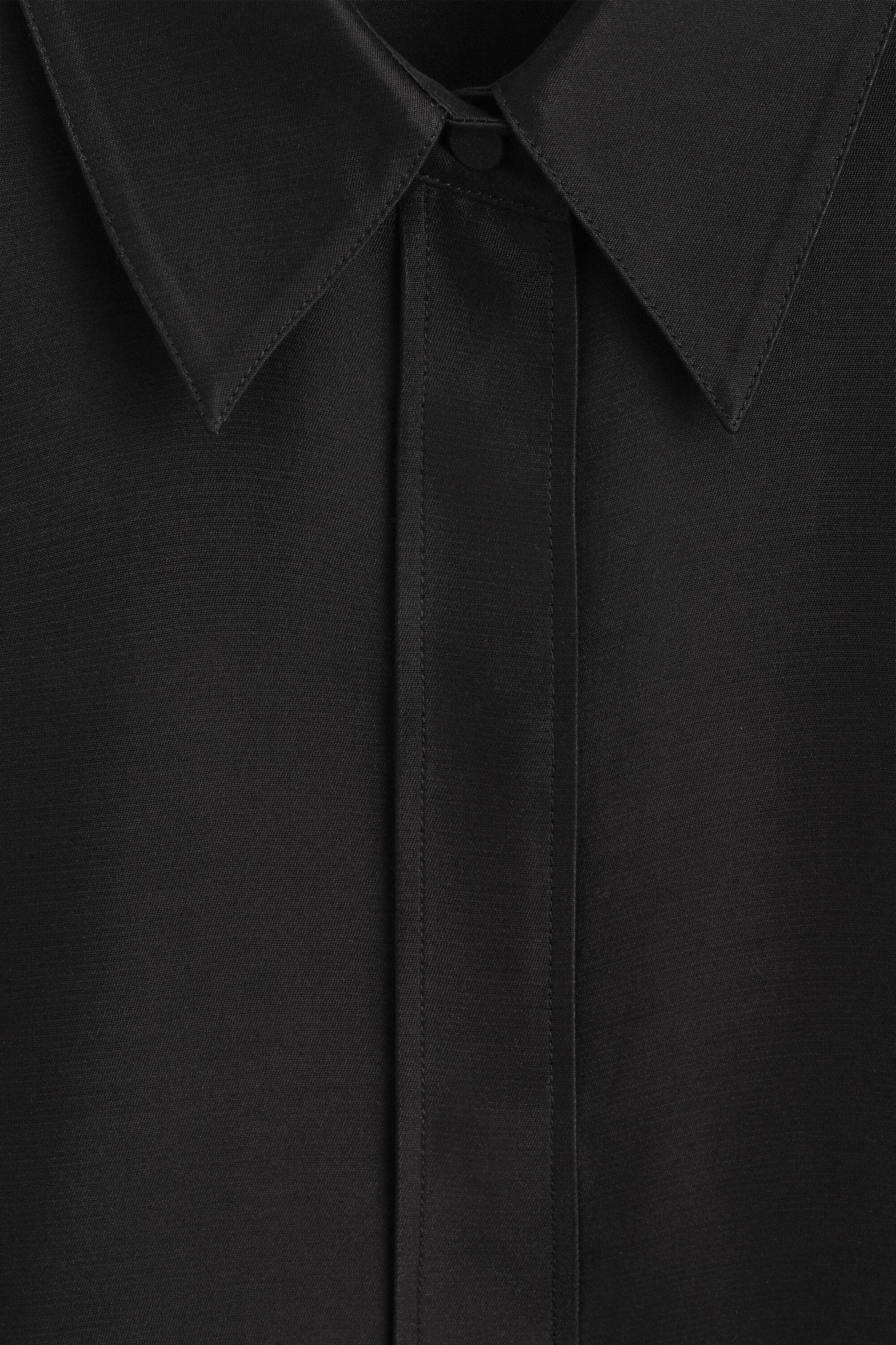 TAILORED SILK SHIRT - CARBON | COS US