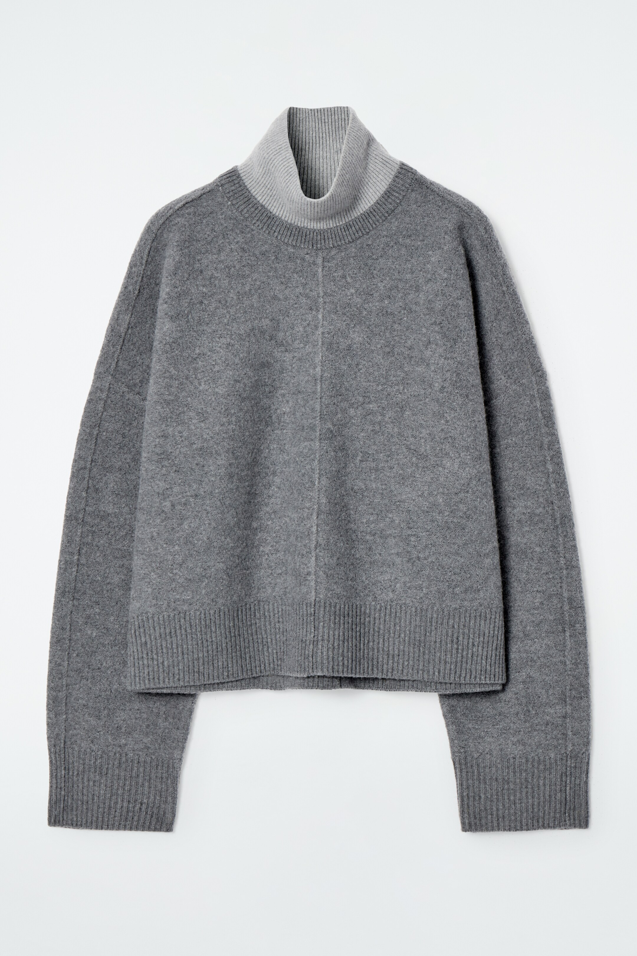 Agrandir l'image: PULL EFFET SUPERPOSÉ EN LAINE COLOUR-BLOCK - GRIS - FEMME | H&M FR 7