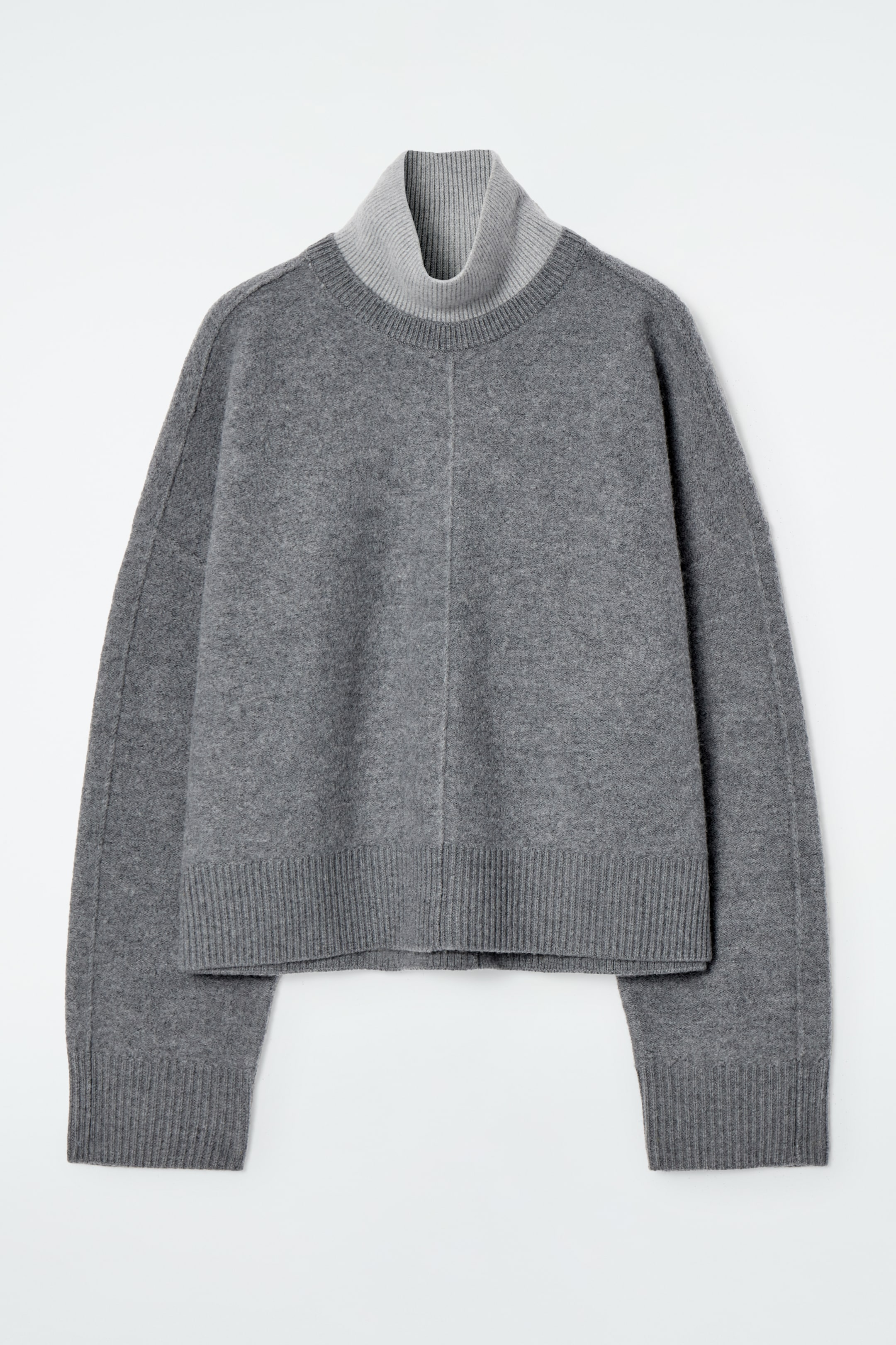 Agrandir l'image: PULL EFFET SUPERPOSÉ EN LAINE COLOUR-BLOCK - GRIS - FEMME | H&M BE 7
