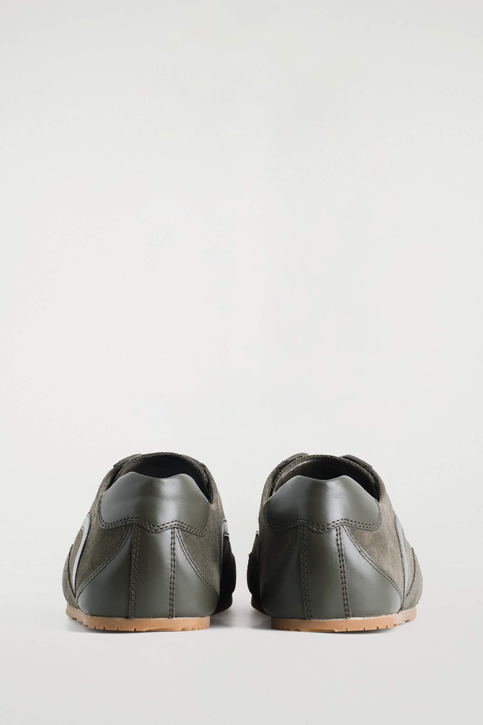 MINIMAL SUEDE TRAINERS - GREY/CAPPUCCINO/STEEL BLUE - 3