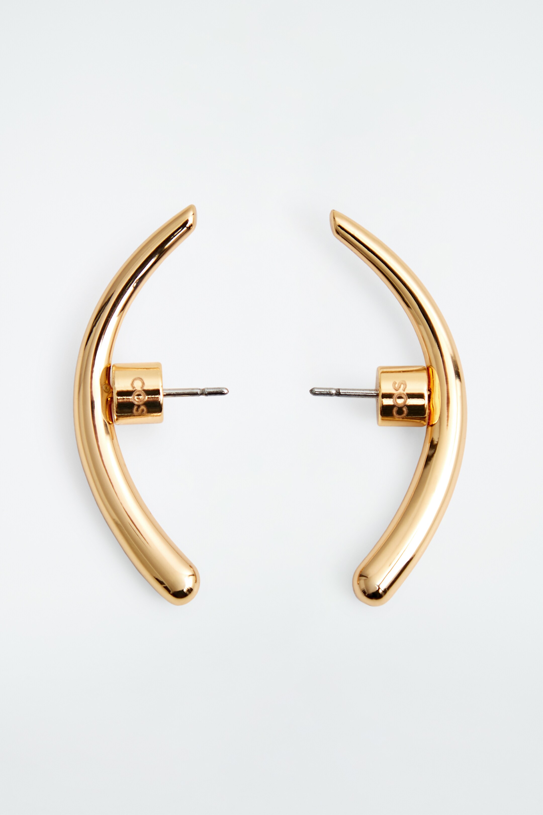 View larger image: CURVED STUD EARRINGS - GOLD - Ladies | H&M GB 1