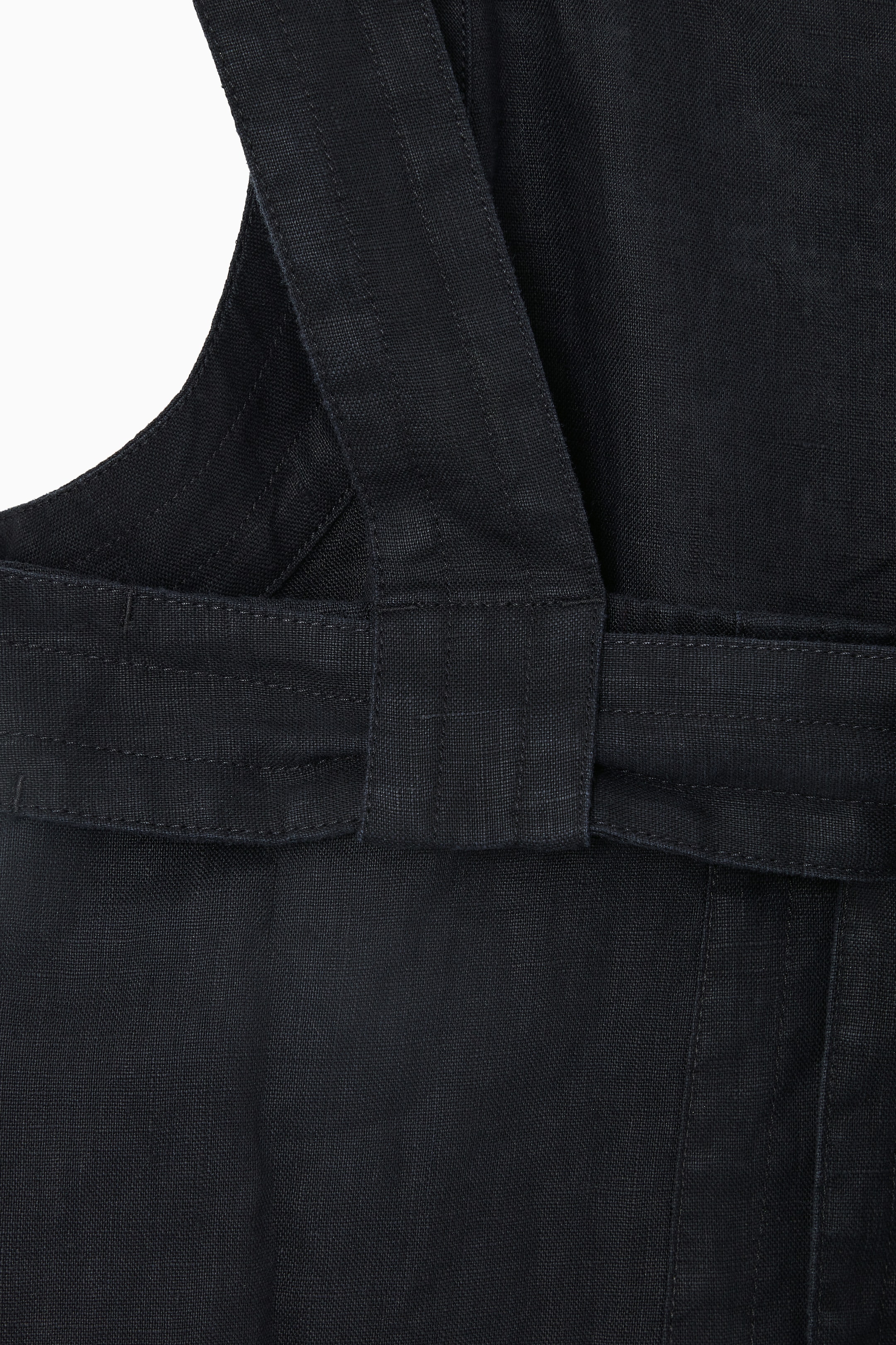 Agrandir l'image: HAUT DOS NOUÉ EN LIN - BLEU MARINE - FEMME | H&M CH 3