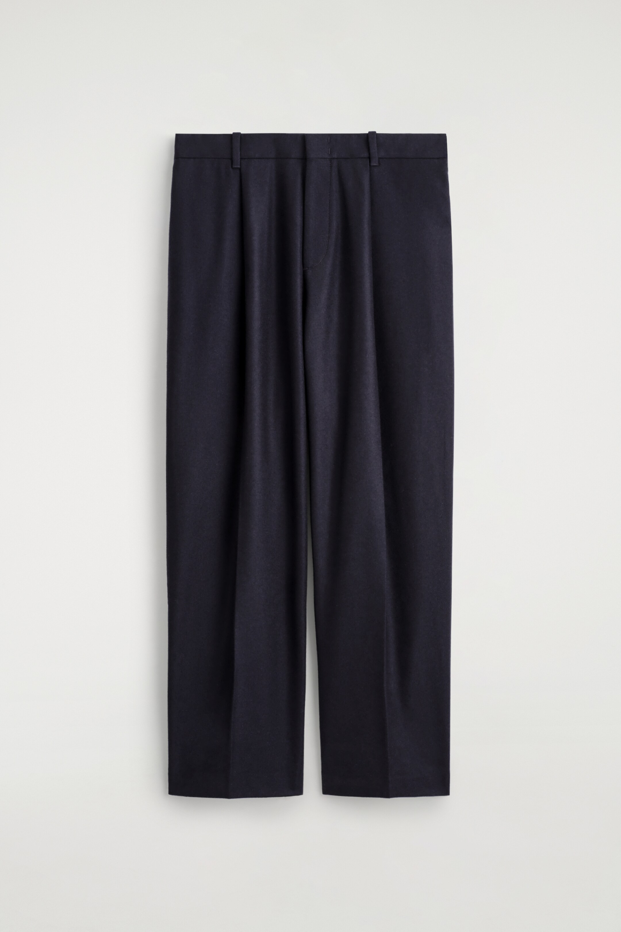 Vezi imaginea mai mare: PANTALONI LARGI DIN LÂNĂ CU CROIALĂ DREAPTĂ - NAVY - BĂRBAŢI | H&M RO 7