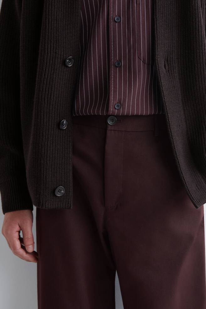 PANTALON CHINO DROIT EN COTON - BORDEAUX/BEIGE/BLEU MARINE/NOIR/BEIGE - 6