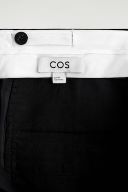 DRAPED PLEATED STRAIGHT-LEG PANTS — BLACK 5