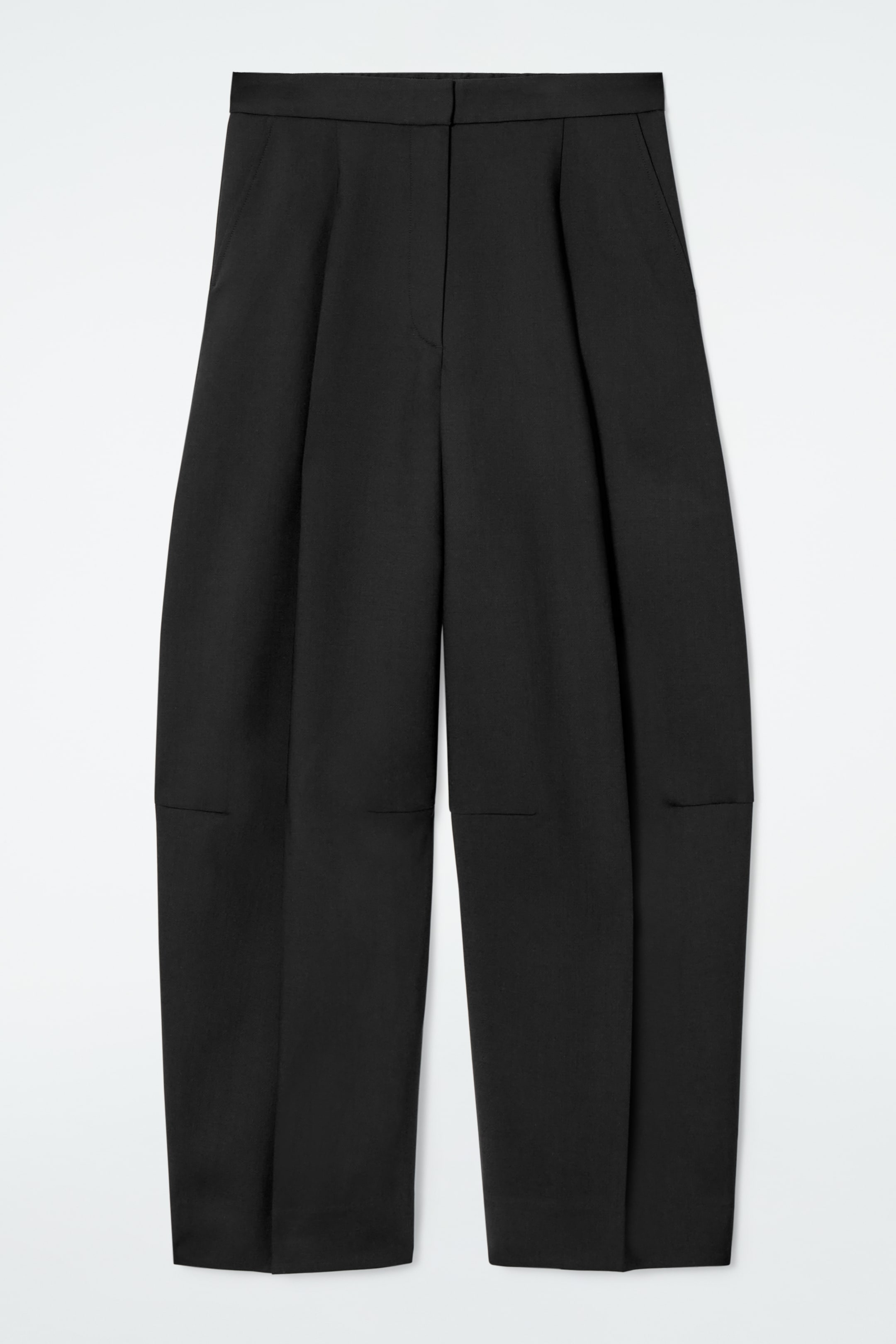 View larger image: WOOL-BLEND WIDE-LEG TROUSERS - BLACK - Ladies | H&M GB 5