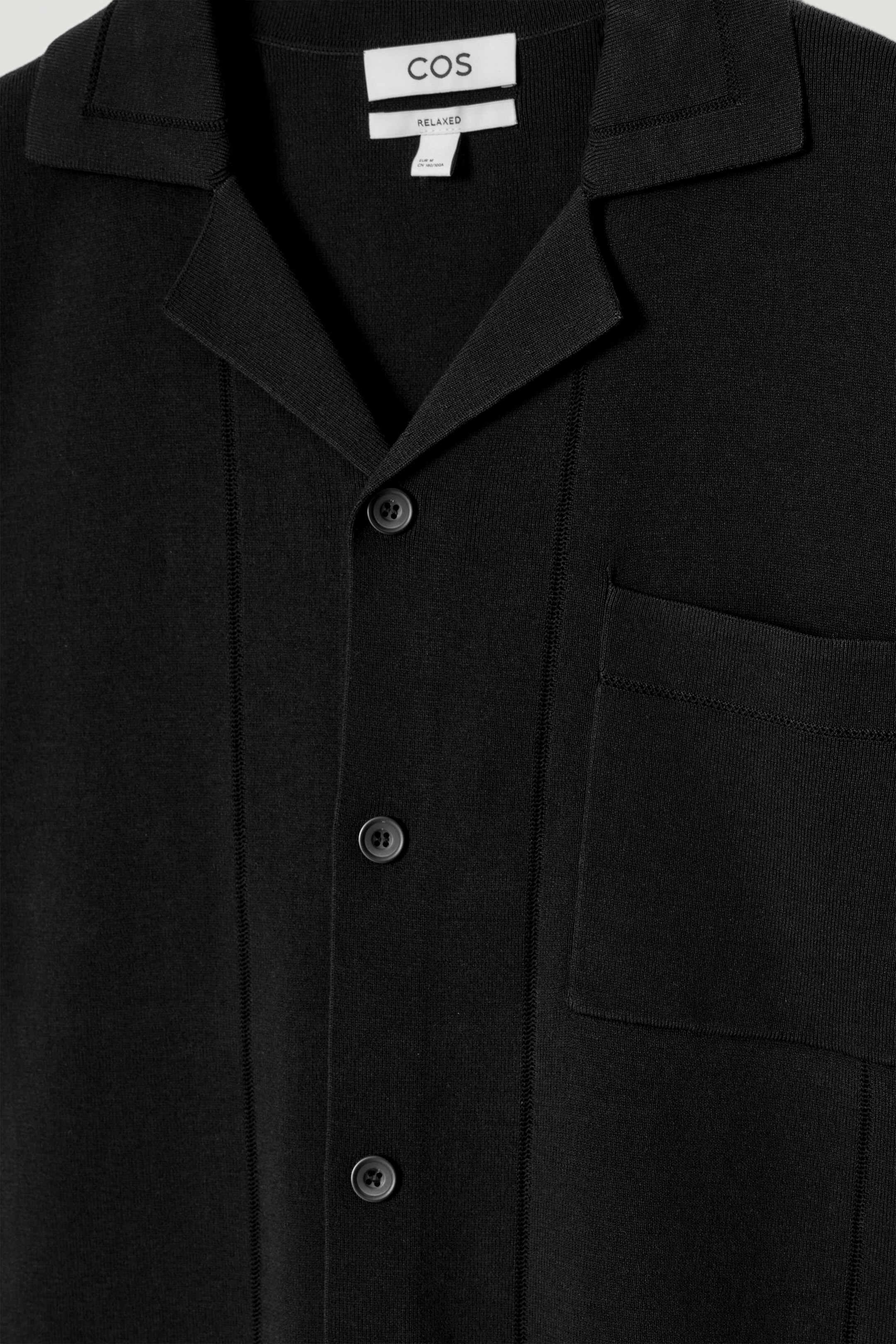 Agrandir l'image: CHEMISE EN MAILLE POINTELLE DE COTON - NOIR - HOMME | H&M CH 8