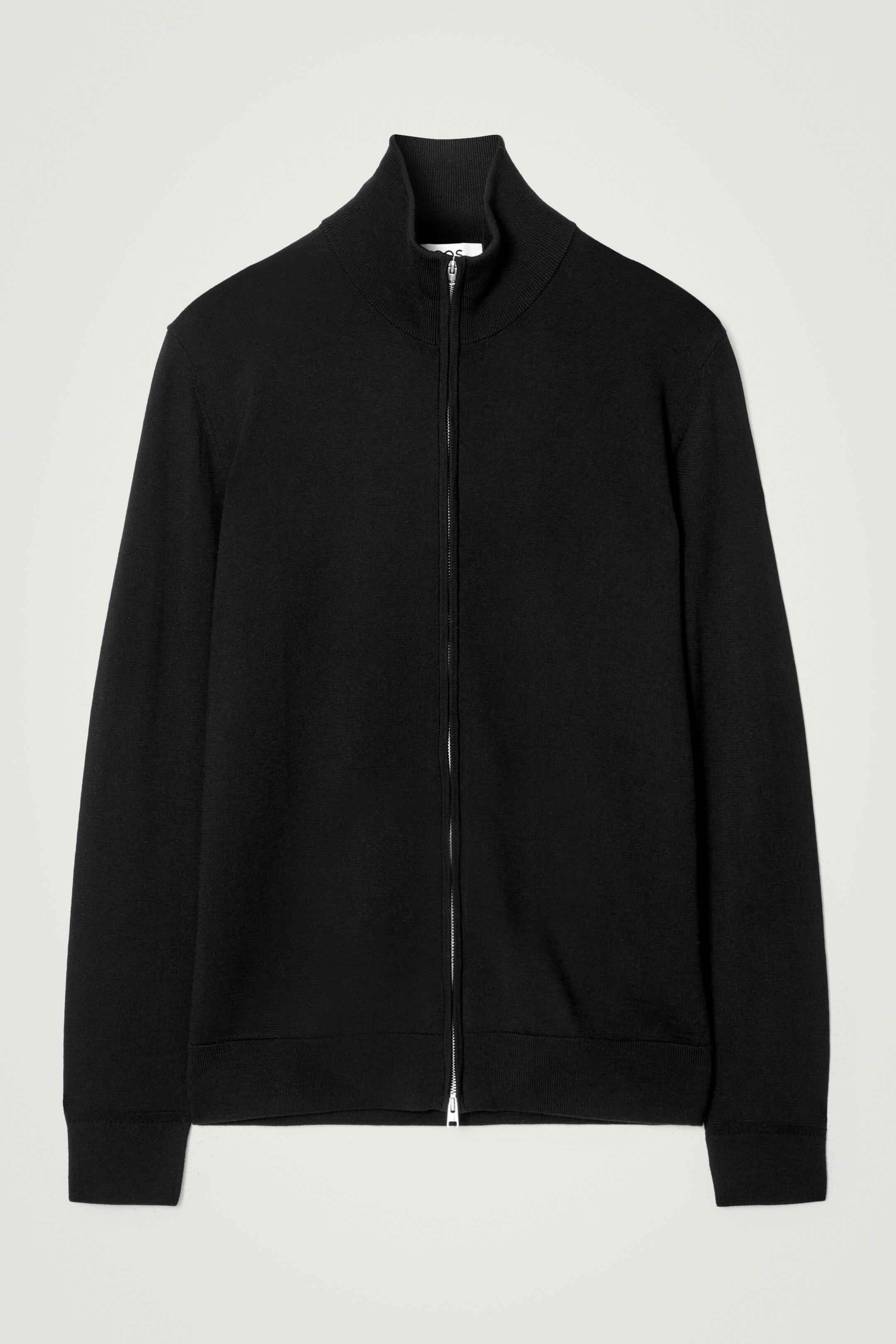 Größeres Bild ansehen: STRICKJACKE AUS MERINOWOLLE MIT STEHKRAGEN - SCHWARZ - Men | H&M DE 6
