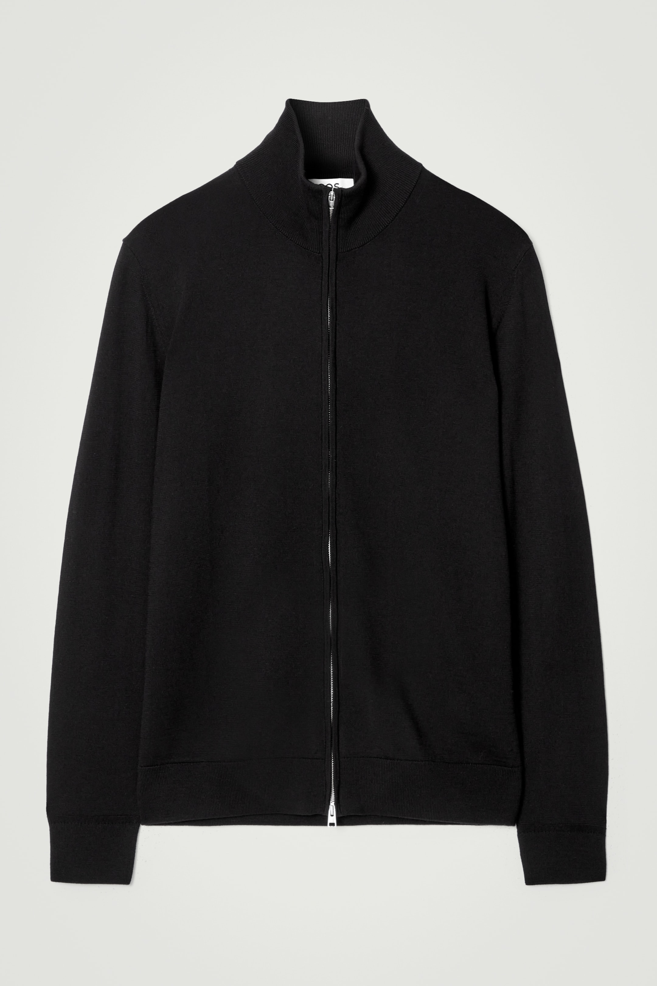 Zobacz większy obraz: KARDIGAN Z WEŁNY MERINO Z WYSOKIM KOŁNIERZEM - CZARNY - ON | H&M PL 6