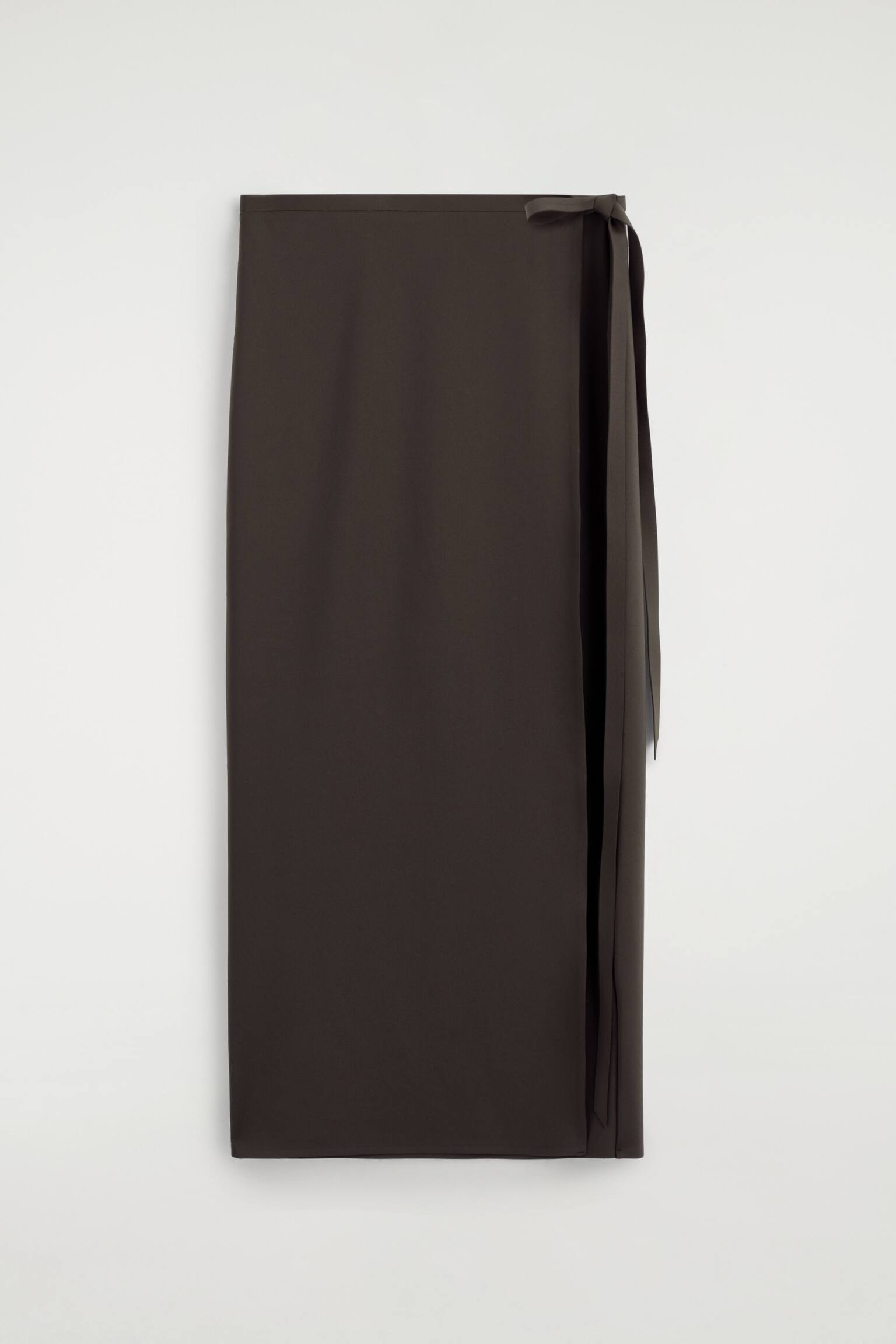 SARONGOVÁ ZAVINOVACÍ SUKNĚ - TMAVĚ HNĚDÁ - 2