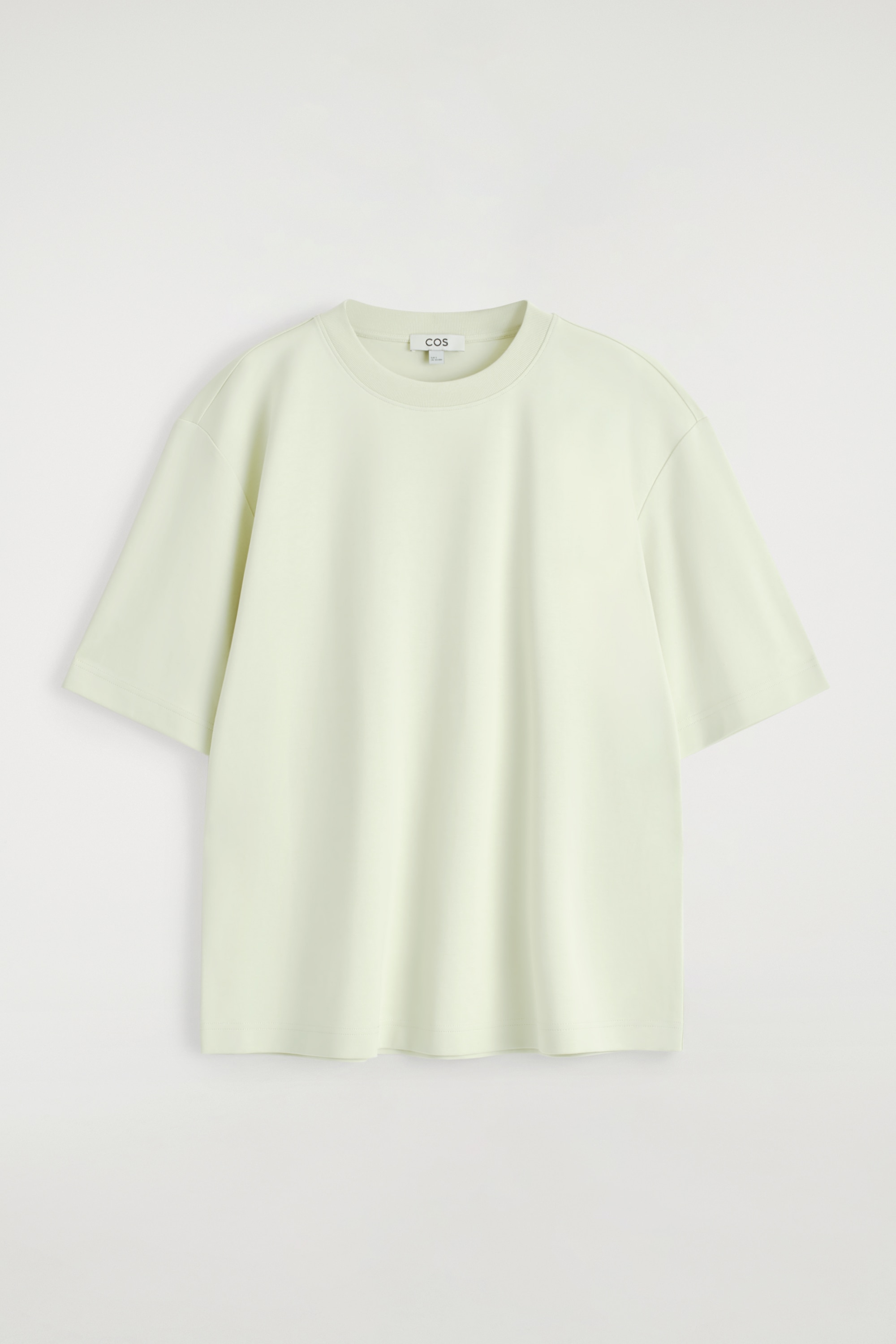 T-SHIRT OVERSIZE EN COTON - VERT CLAIR/ROUGE PROFOND/BLANC