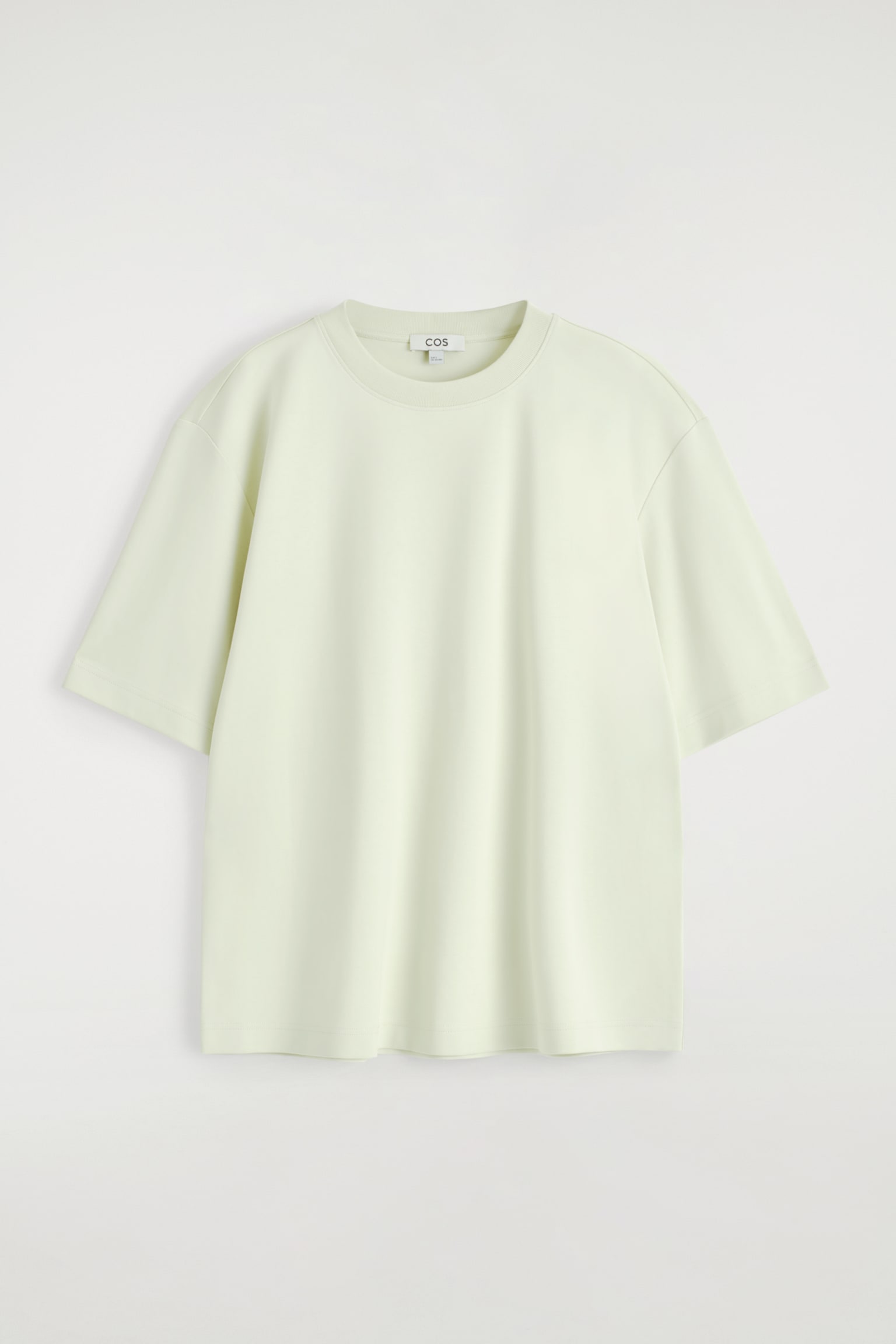 OVERSIZED-T-SHIRT AUS BAUMWOLLE - HELLGRÜN/WEISS/DUNKELROT - 2