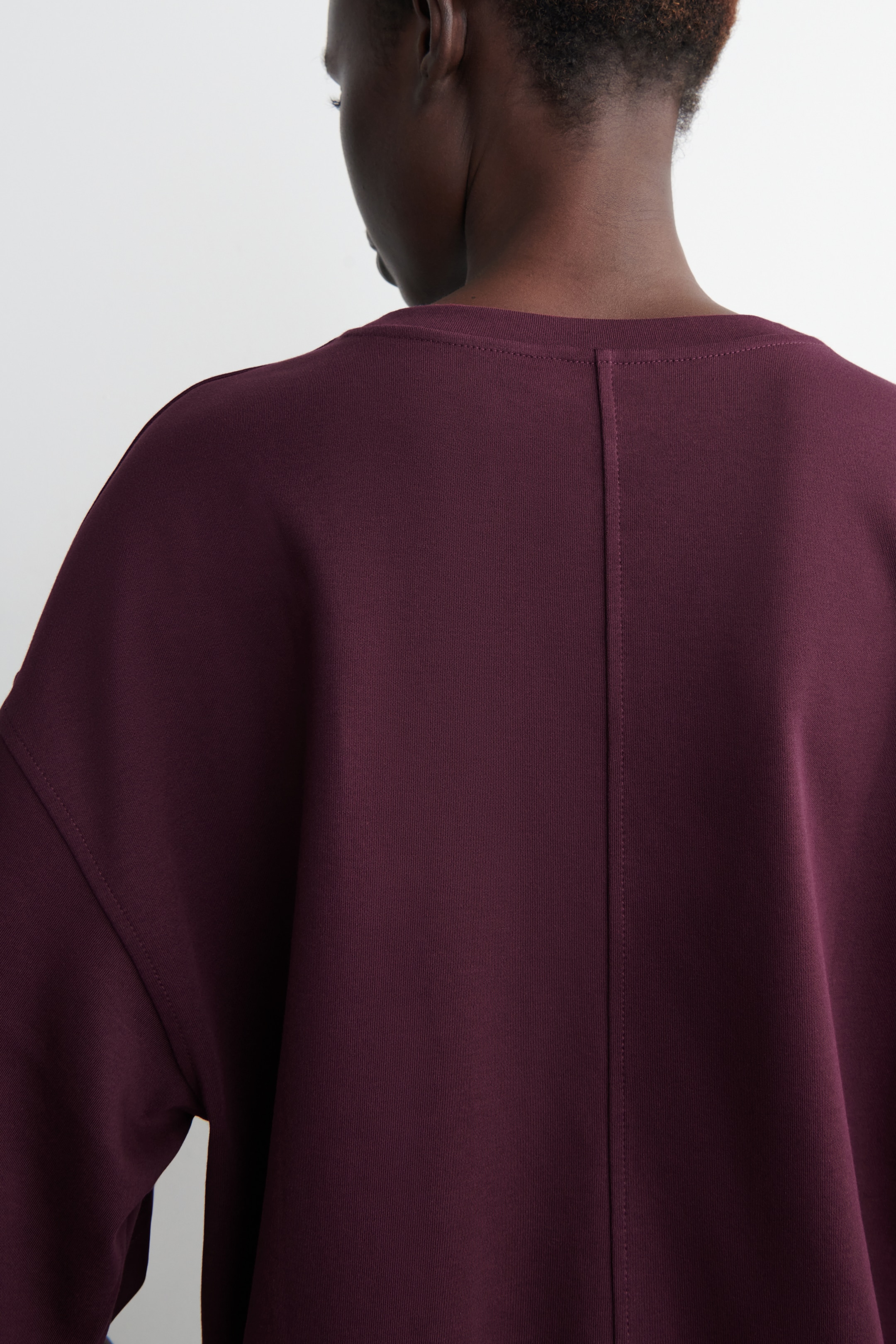 Se større billede: Oversized boxy t-shirt - VINRØD - DAME | H&M DK 5