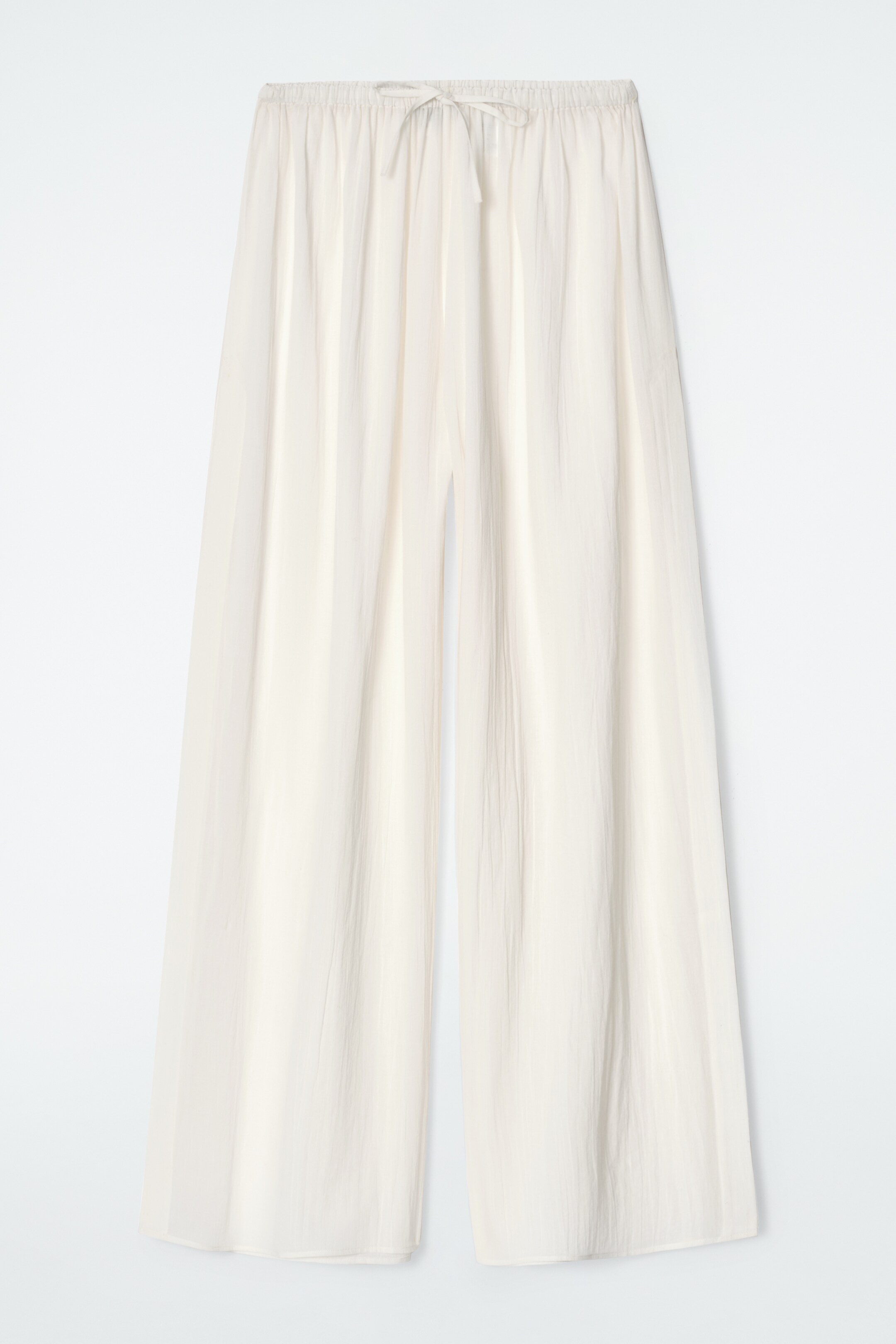 Agrandir l'image: PANTALON DE PLAGE EN COTON FROISSÉ - BLANC - FEMME | H&M FR 4