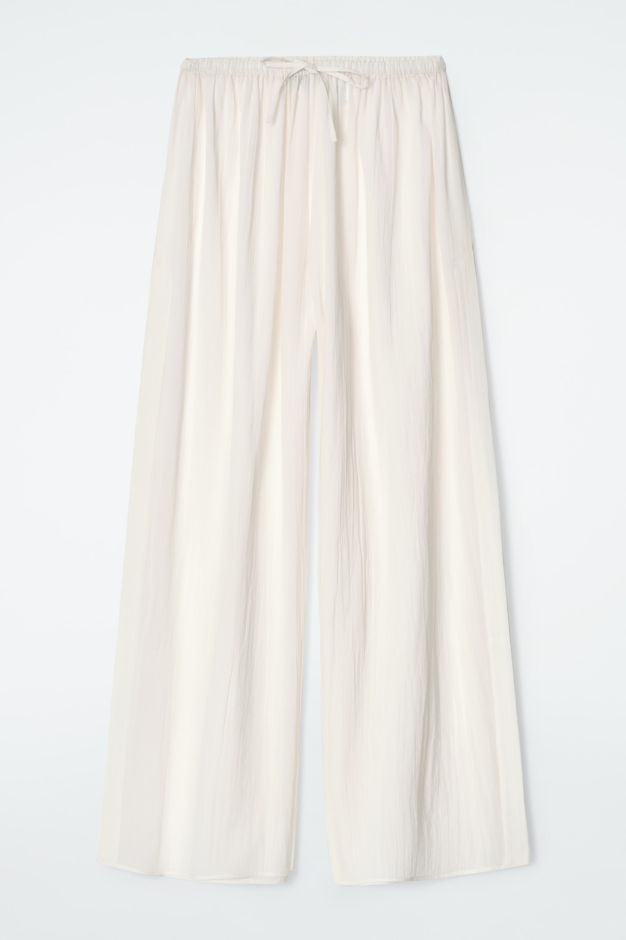 Agrandir l'image: PANTALON DE PLAGE EN COTON FROISSÉ - BLANC - FEMME | H&M FR 4