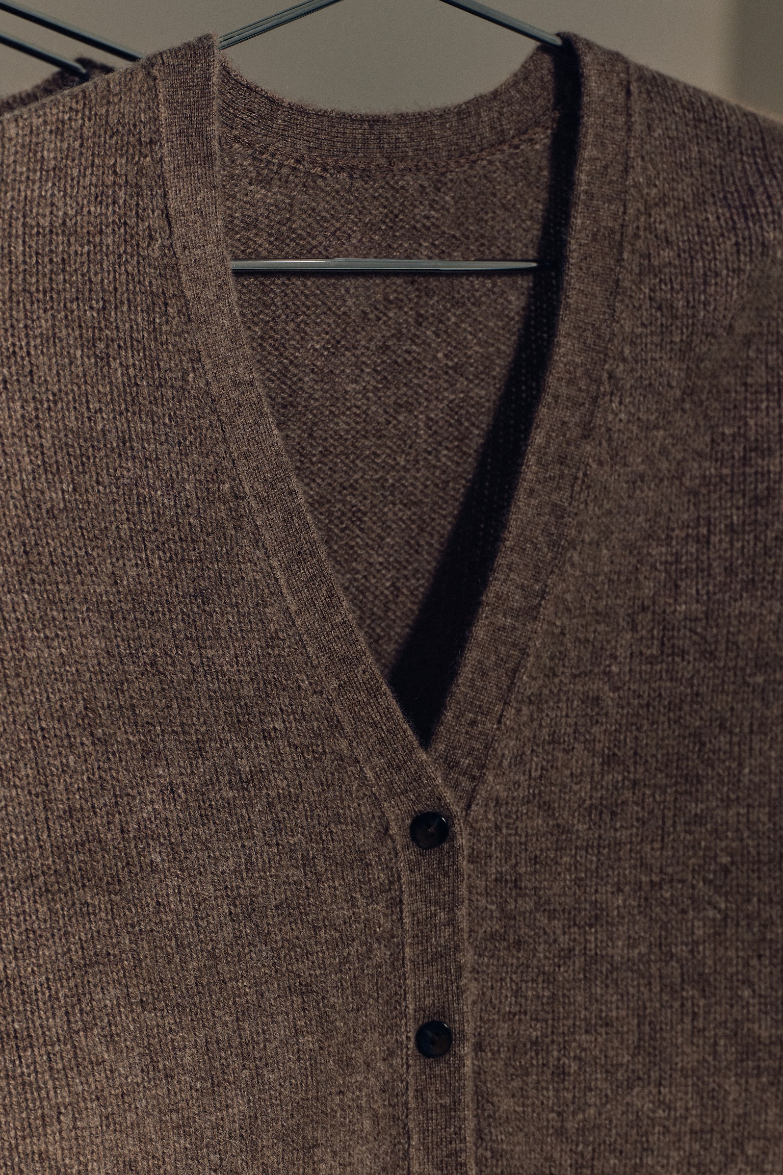 CASHMERE TANKTOP - BROWN MÉLANGE - 10