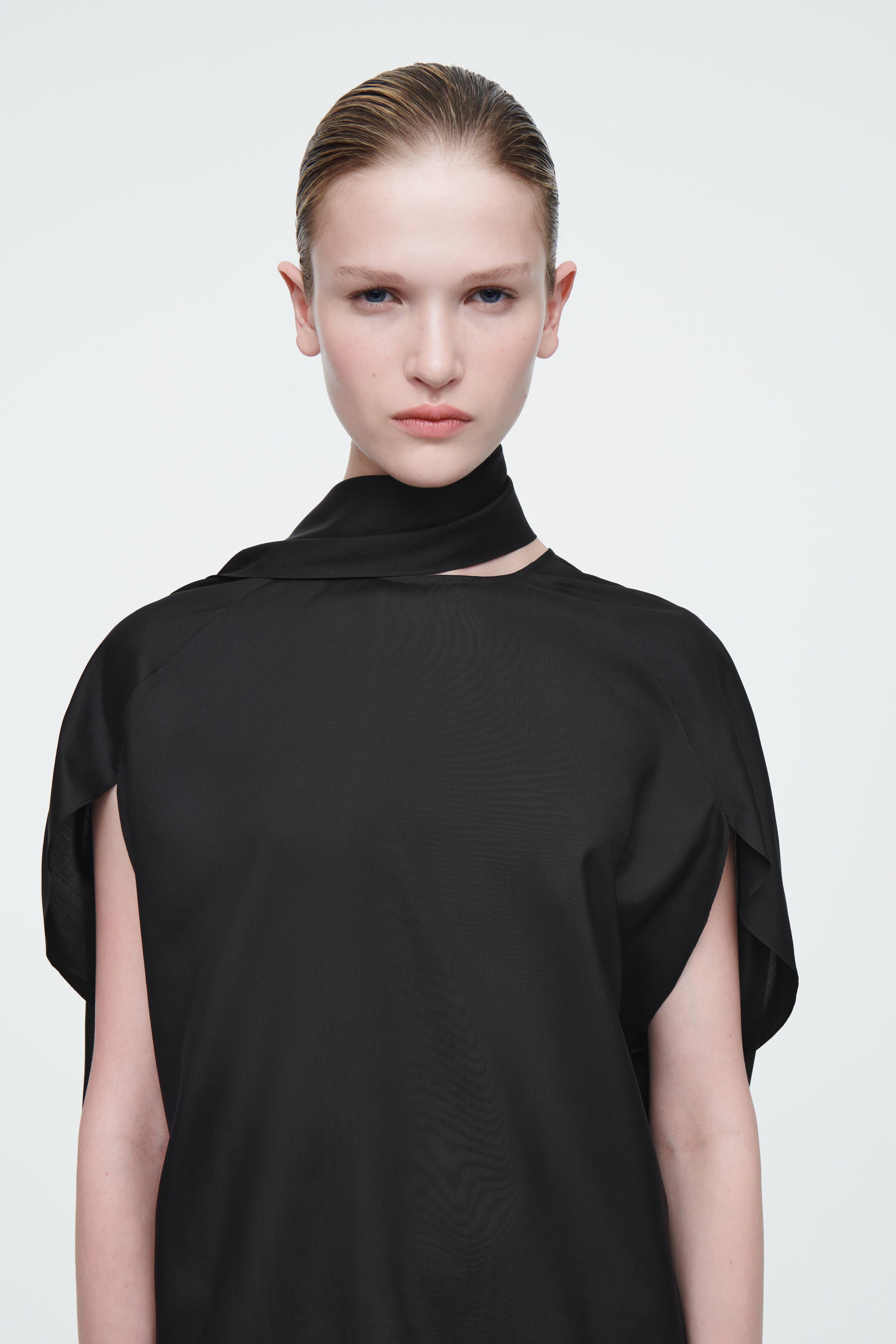 売れ筋商品|||ノクチューン カットソー トップス レディース Women's Shawl-Inspired Blouse Black GWTGHY womens tops Shawl Collar Knot Side Wrap Blouse(Small