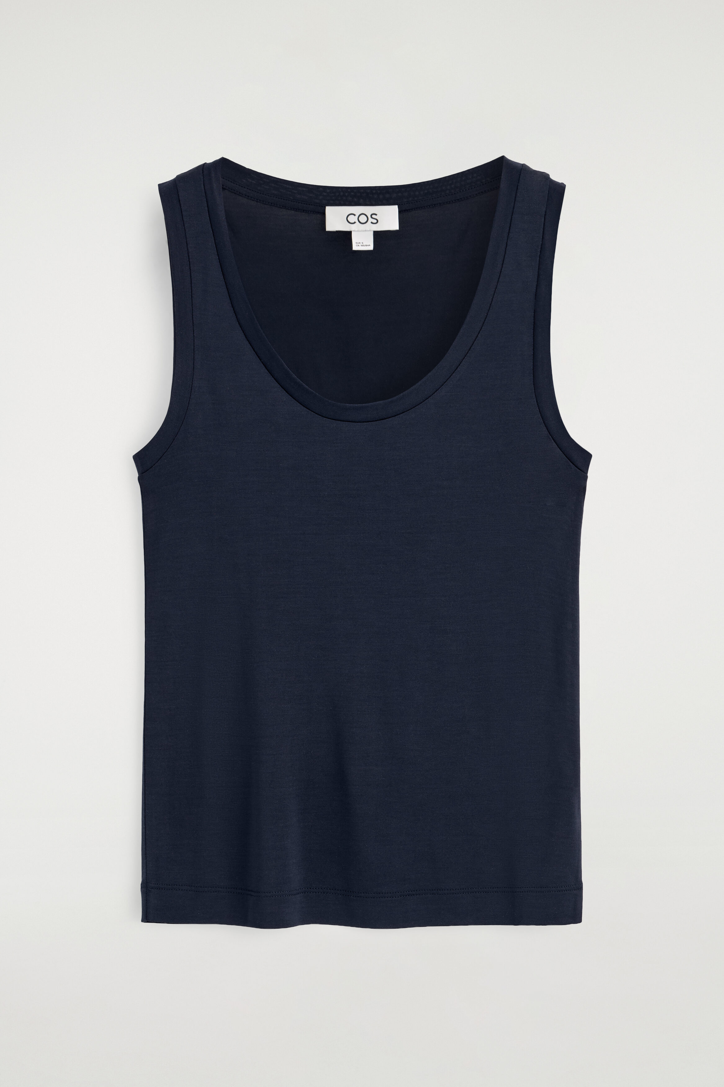 SCOOP-NECK SILK-JERSEY TANK TOP - thumbnail 6