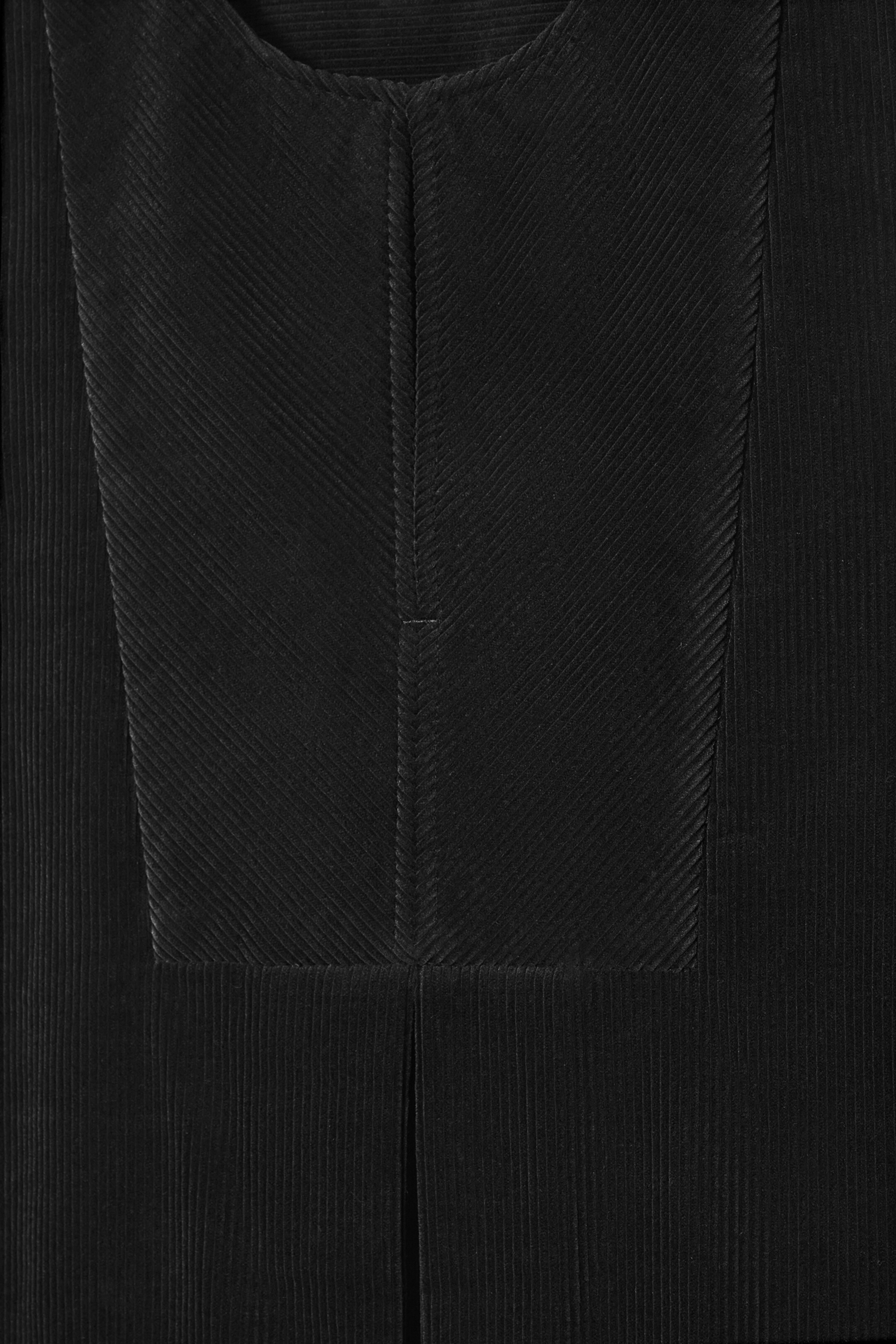 Ingrandisci l'immagine: BIB-FRONT CORDUROY MINI DRESS - BLACK - DONNA | H&M CH 2