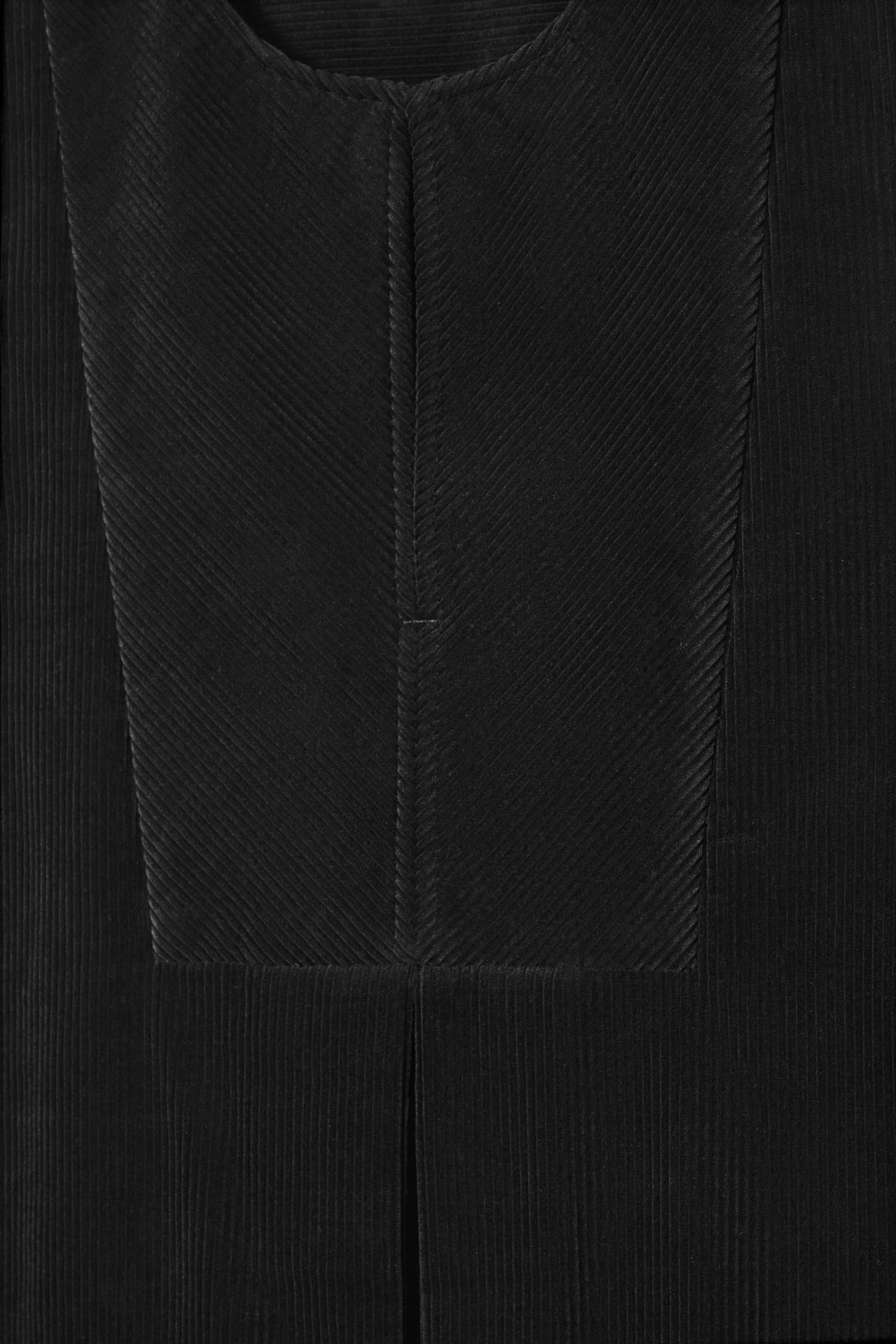 BIB-FRONT CORDUROY MINI DRESS