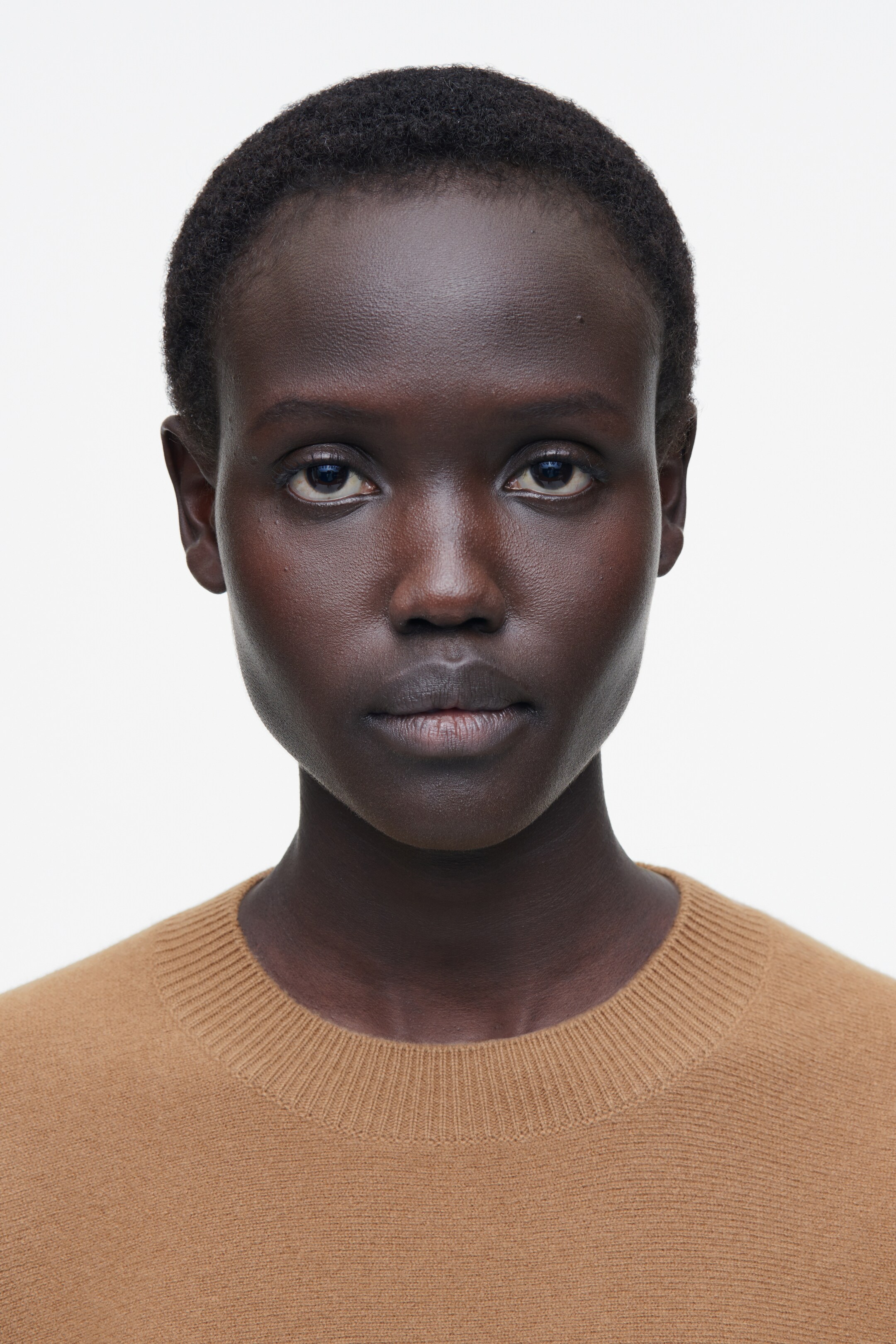 Ver imagem maior: CAMISOLA ARREDONDADA EM LÃ DUPLA FACE - CAMELO - SENHORA | H&M PT 6