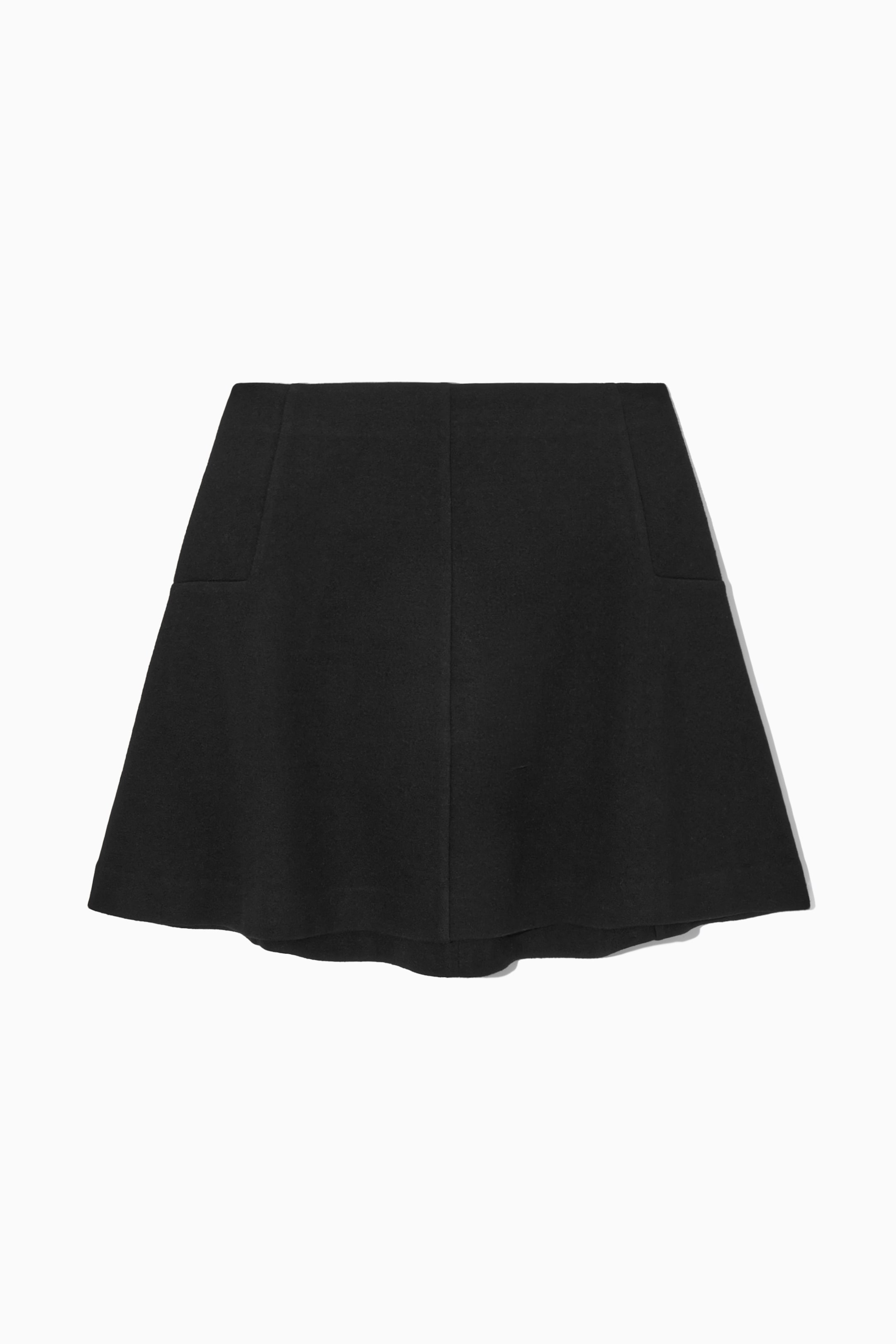 Ingrandisci l'immagine: BOILED-WOOL MINI SKIRT - BLACK - DONNA | H&M CH 1