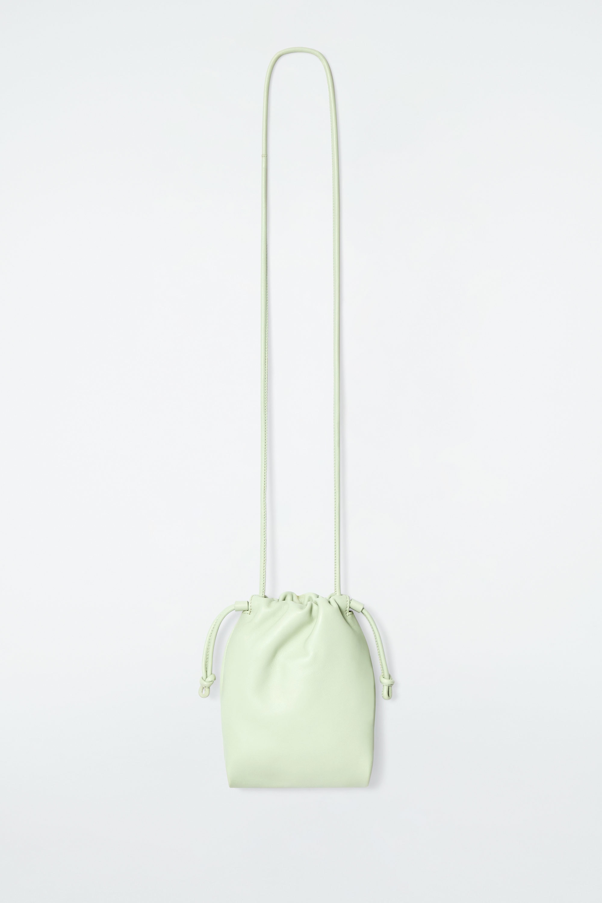 COS★ CAVATELLI ショルダー CAVATELLI PHONE POUCH - LEATHER - LIGHT GREEN | COS