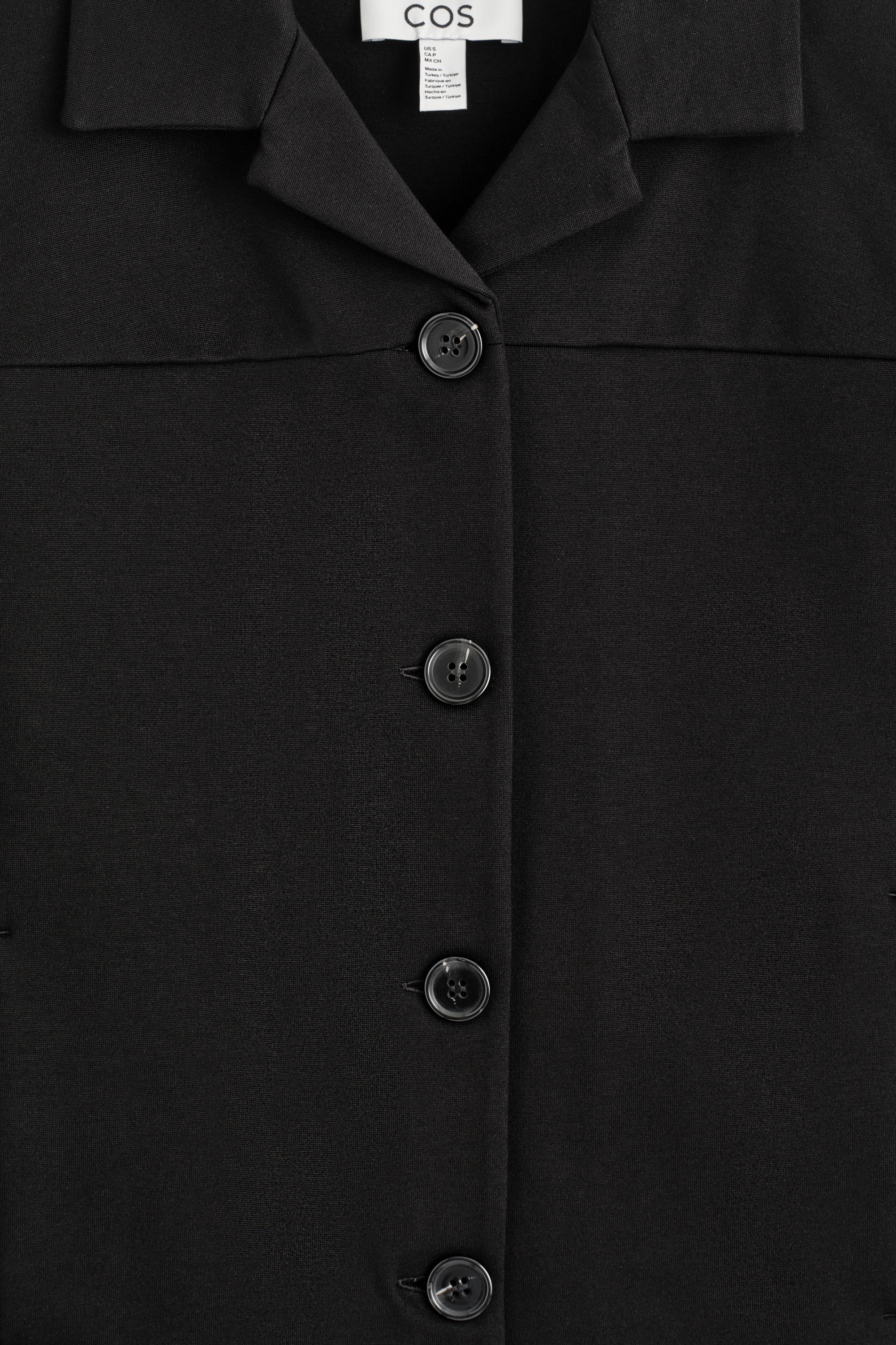 BOXY JERSEY JACKET - BLACK | COS US