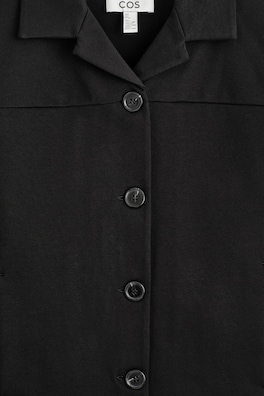 BOXY JERSEY JACKET — BLACK 6