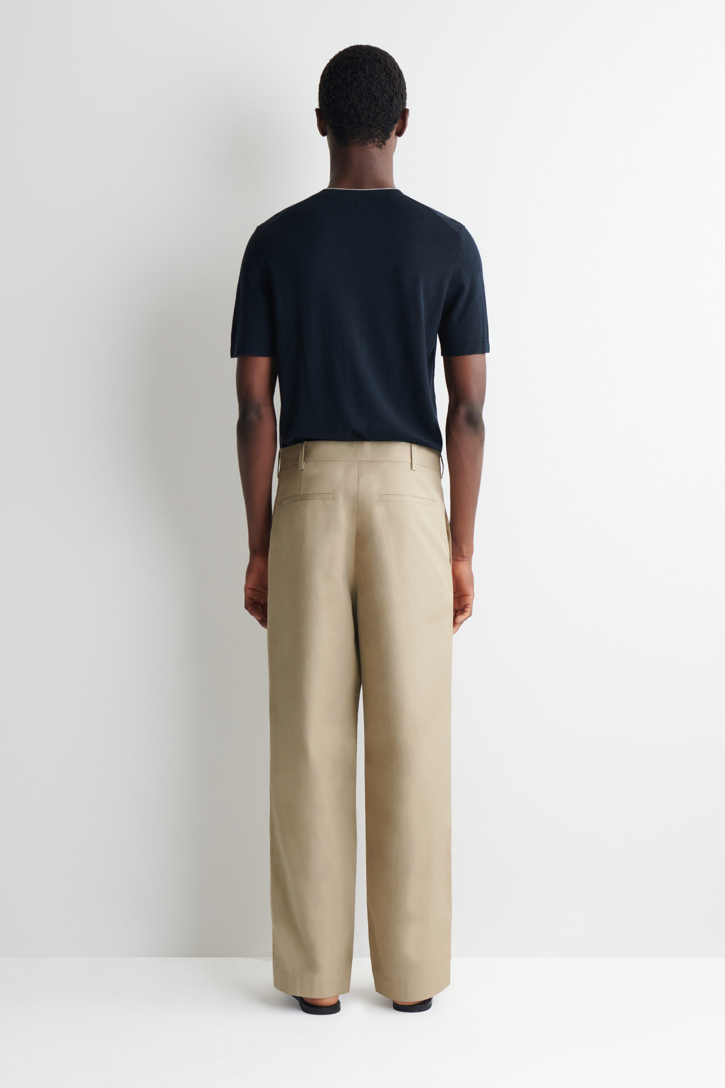 COS Men's Wide-Leg Pants in Beige - Image 3
