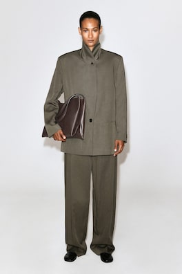 PAVILION TOTE BAG - LEATHER — BROWN 2