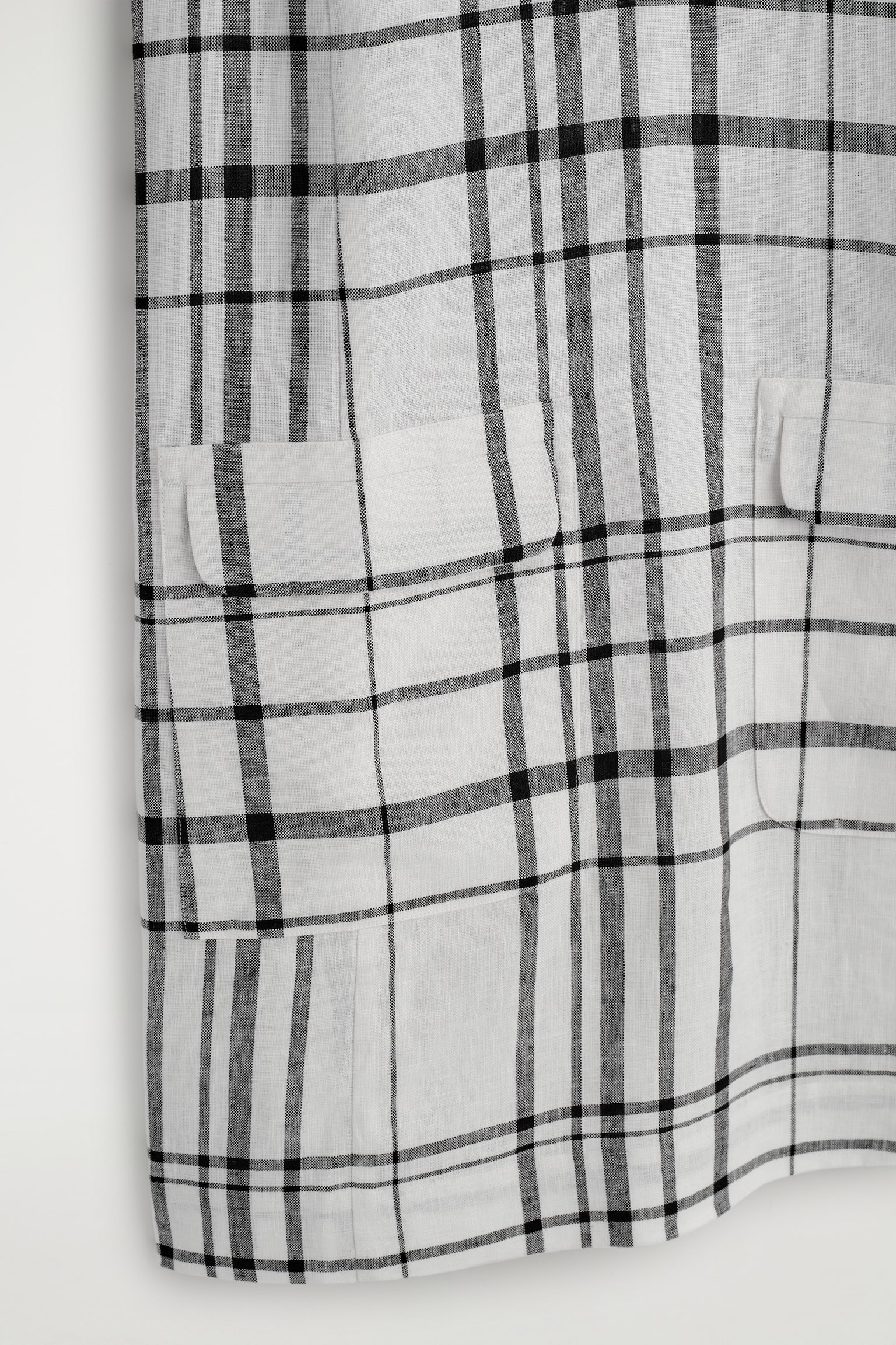 שמלת שיפט קצרה מפשתן - 5