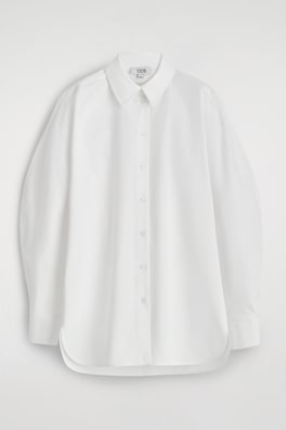 ROUNDED PIMA COTTON SHIRT — WHITE 3