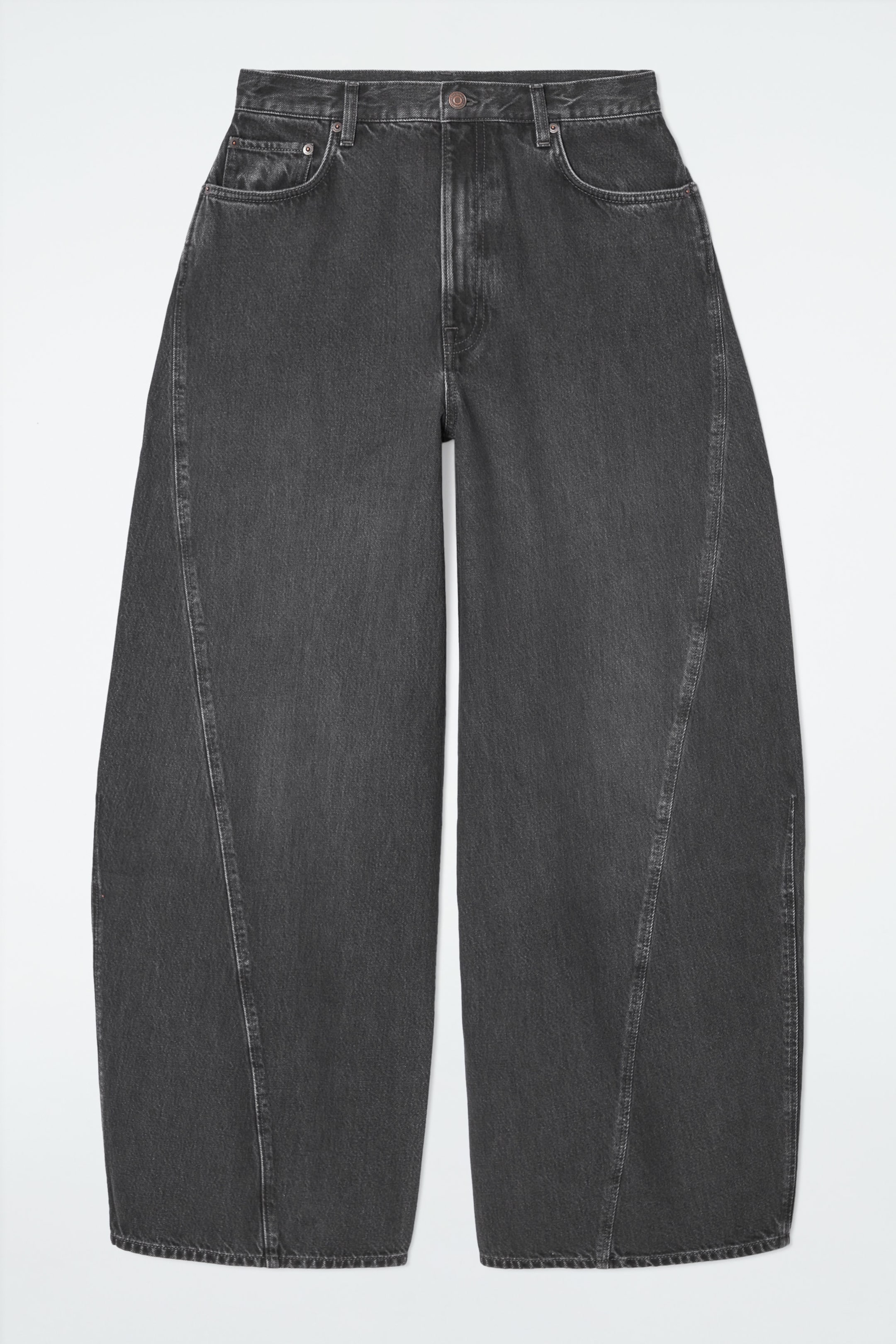 TWIST BARREL-LEG JEANS