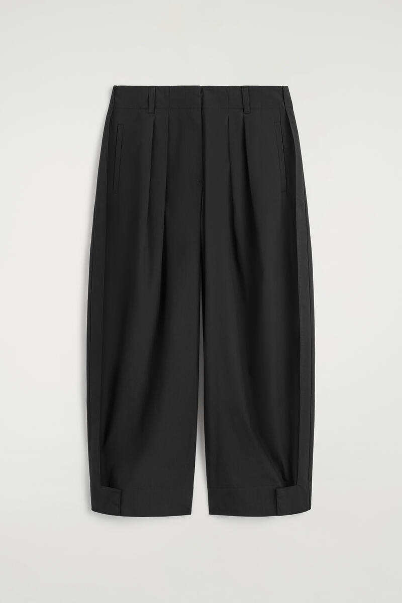 Pleated Tapered Utility Pants